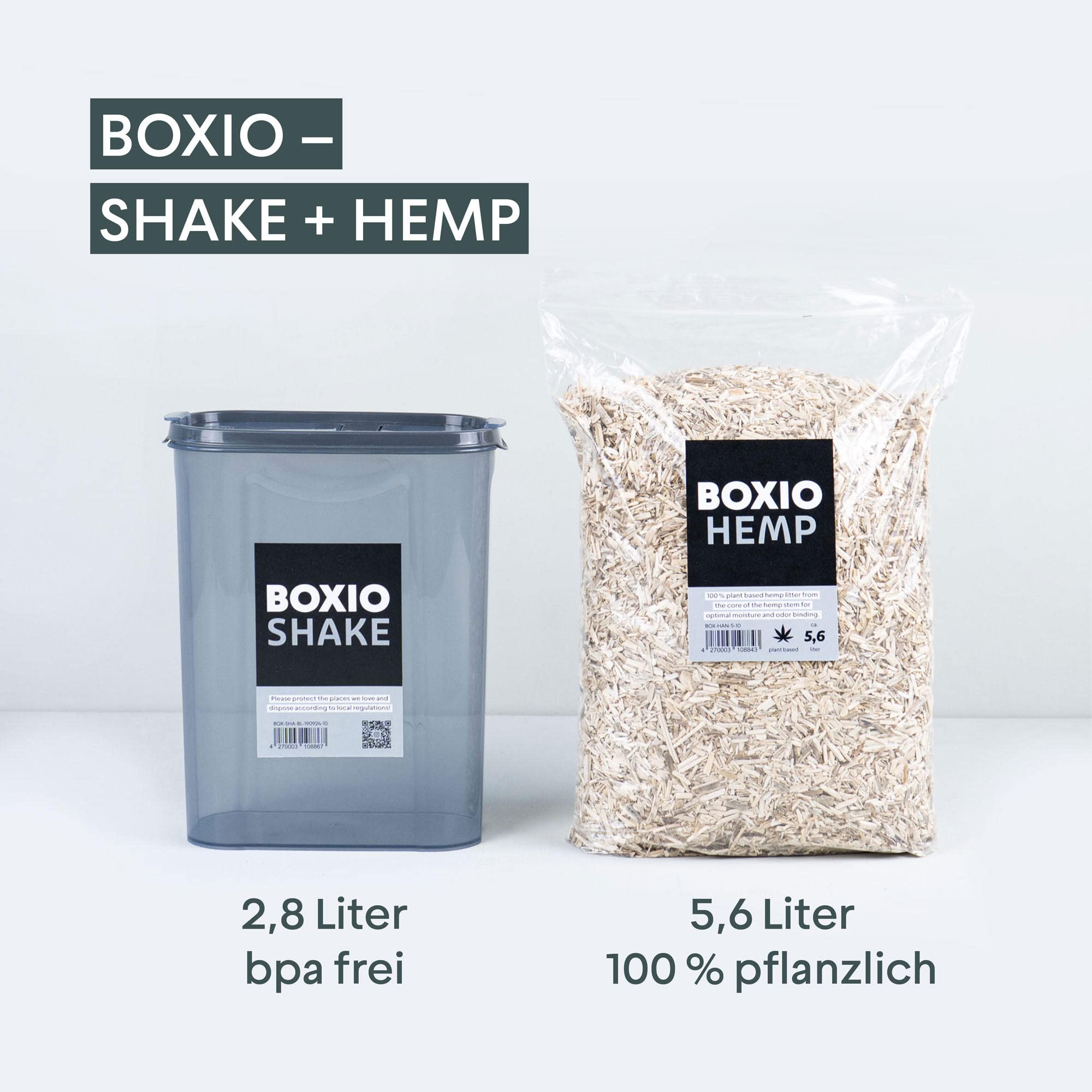 BOXIO Toilet UP: Booster Seat for Separating Toilet - Includes Hemp Litter and Practical Shaker - 15.7'' x 11.8'' x 4.7'' cm