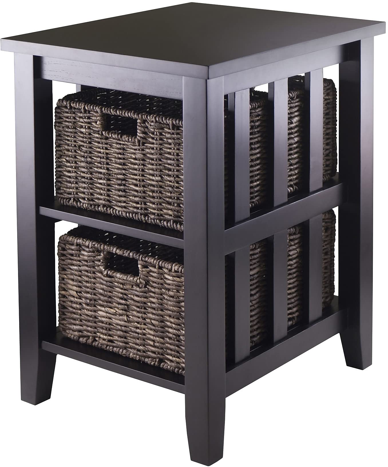 Winsome Morris Accent Table, Espresso 16.54W x 25.04H x 20.08D