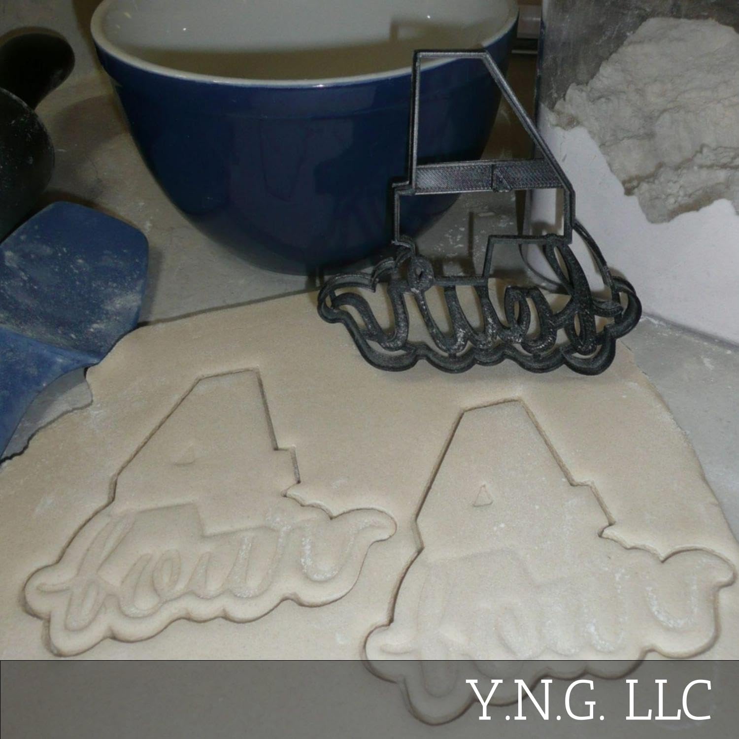 Number Four 4 With Word Birthday Anniversary Party Age Detailed Cookie Cutter Made In Usa Pr2405