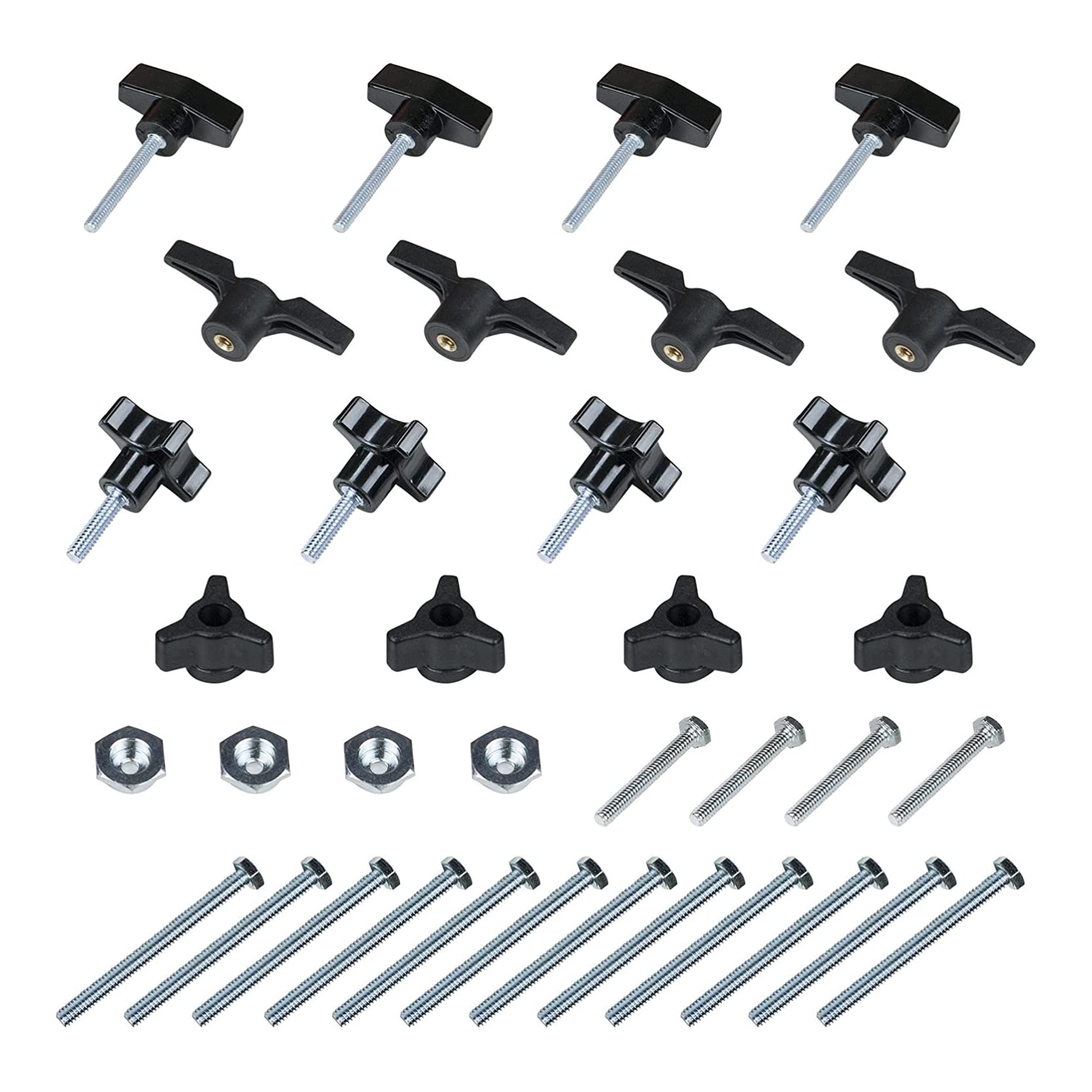 Powertec 71130 Jig  Fixture Hardware Kit, 36 Pcs
