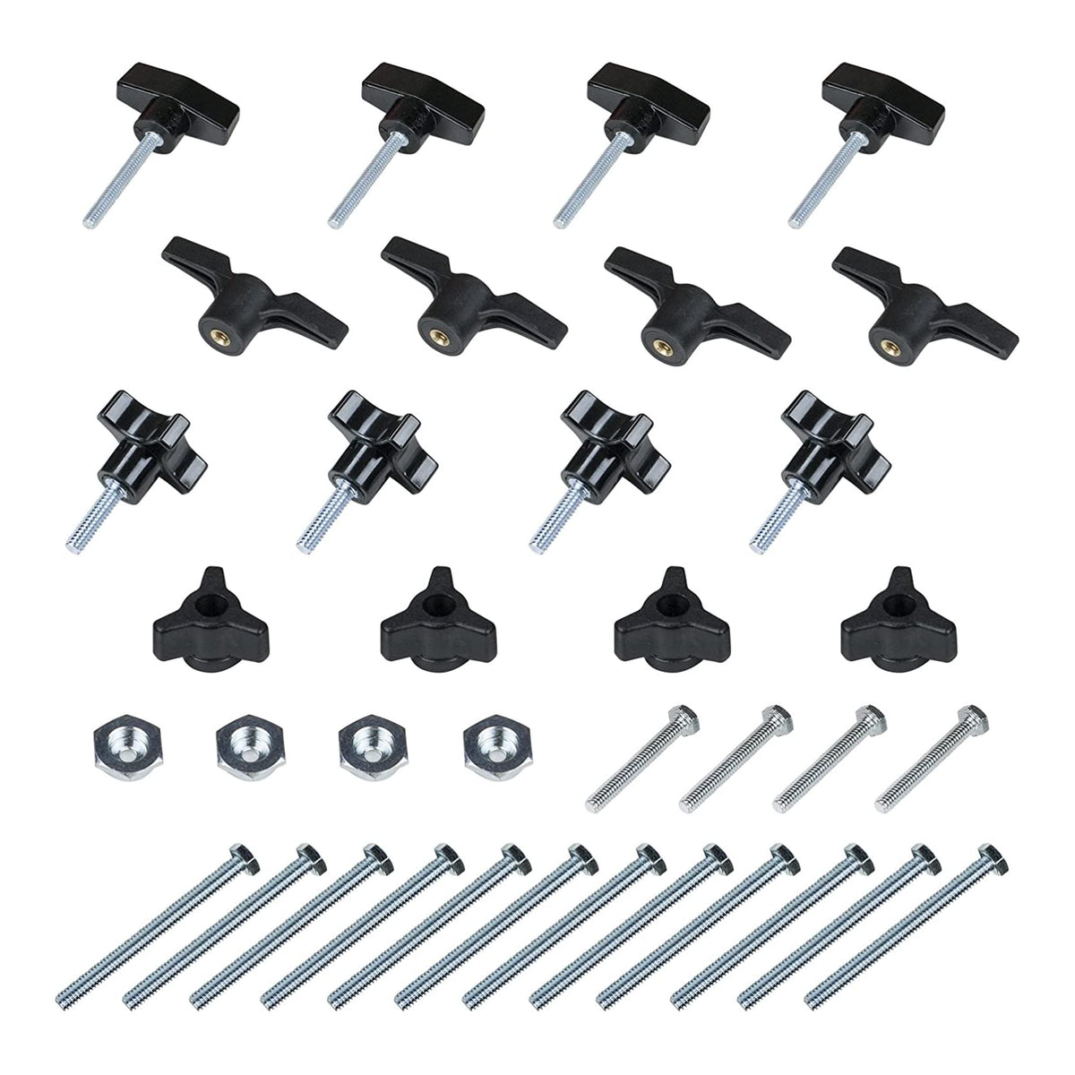 Powertec 71130 Jig  Fixture Hardware Kit, 36 Pcs