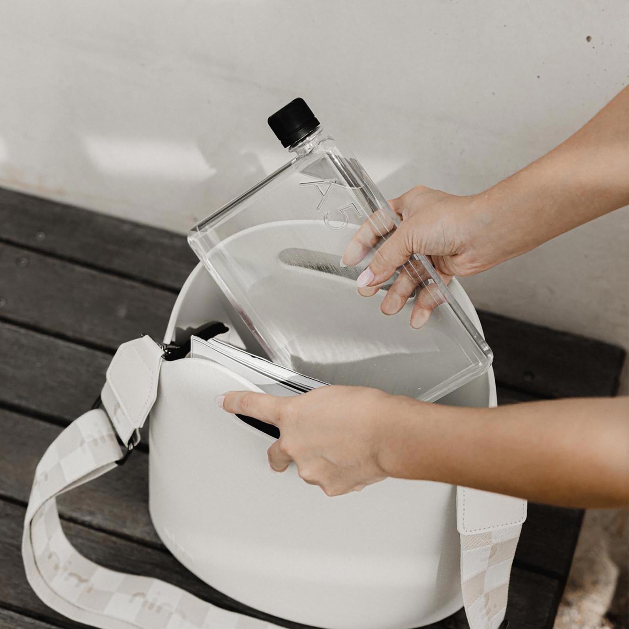 memobottle A5 The Flat Water Bottle That fits in Your Bag  BPA Free  25oz (750ml)