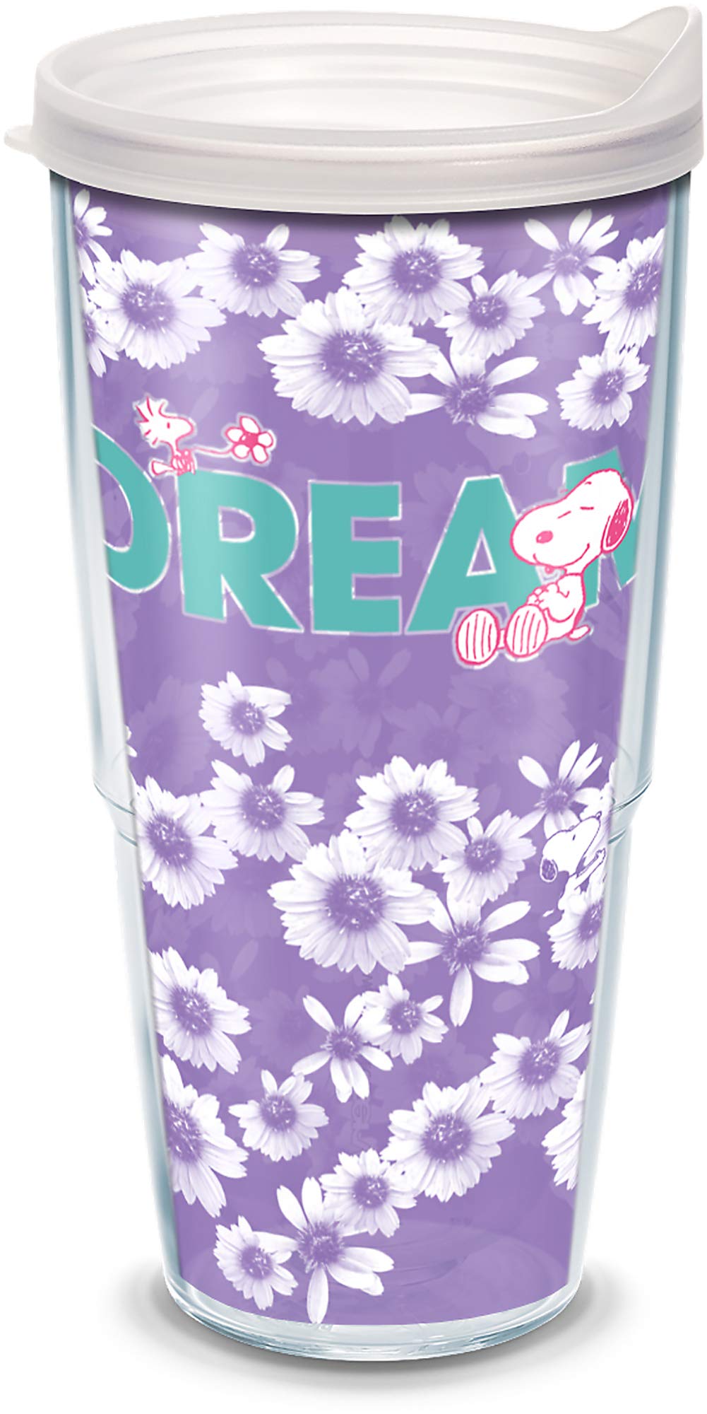 Tervis Peanuts - Dream Floral Made In Usa Double Walled Insulated Tumbler Travel Cup Keeps Drinks Cold & Hot, 24Oz, Classic