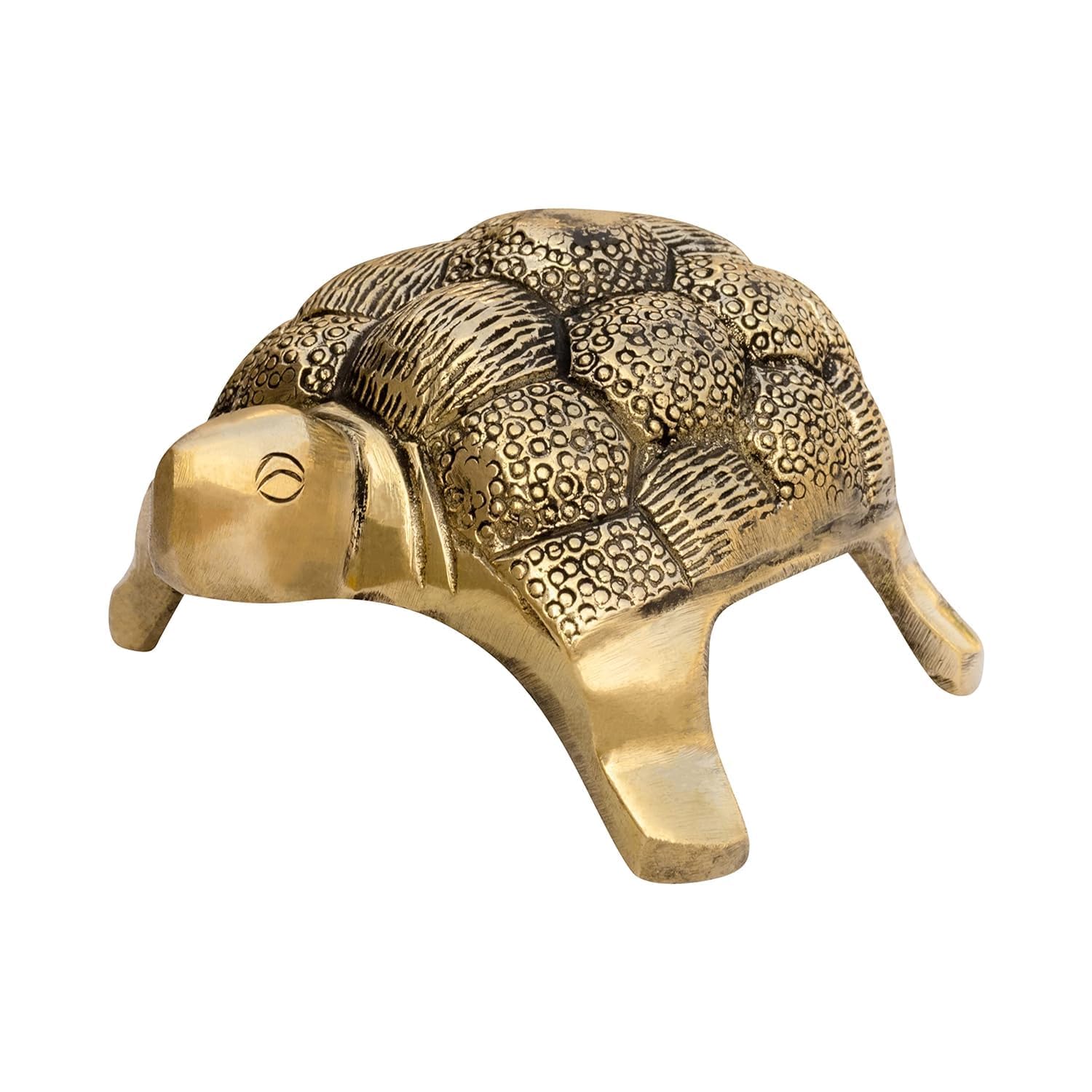 Brongs Brass Turtle Statue | Length - 13 Cm Aprrox. | Weight - 600 Gram Approx. | Vastu Idol For Home And Office | Zonal Placeme