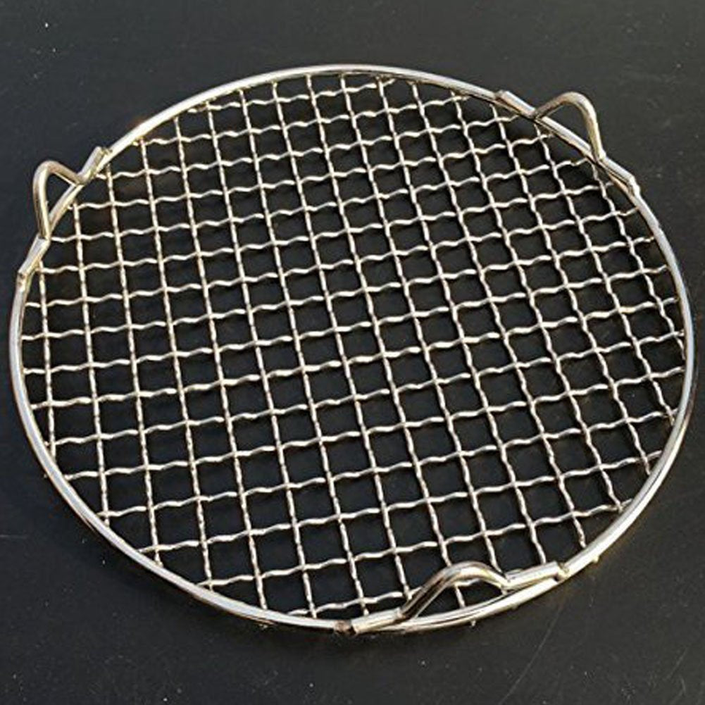 Fivebop Round Cooling Rack Stainless Steel Cross Wire Barbecue Grill Net Racks With 3 Legs For Cooking Baking Steaming (13.7 Inc