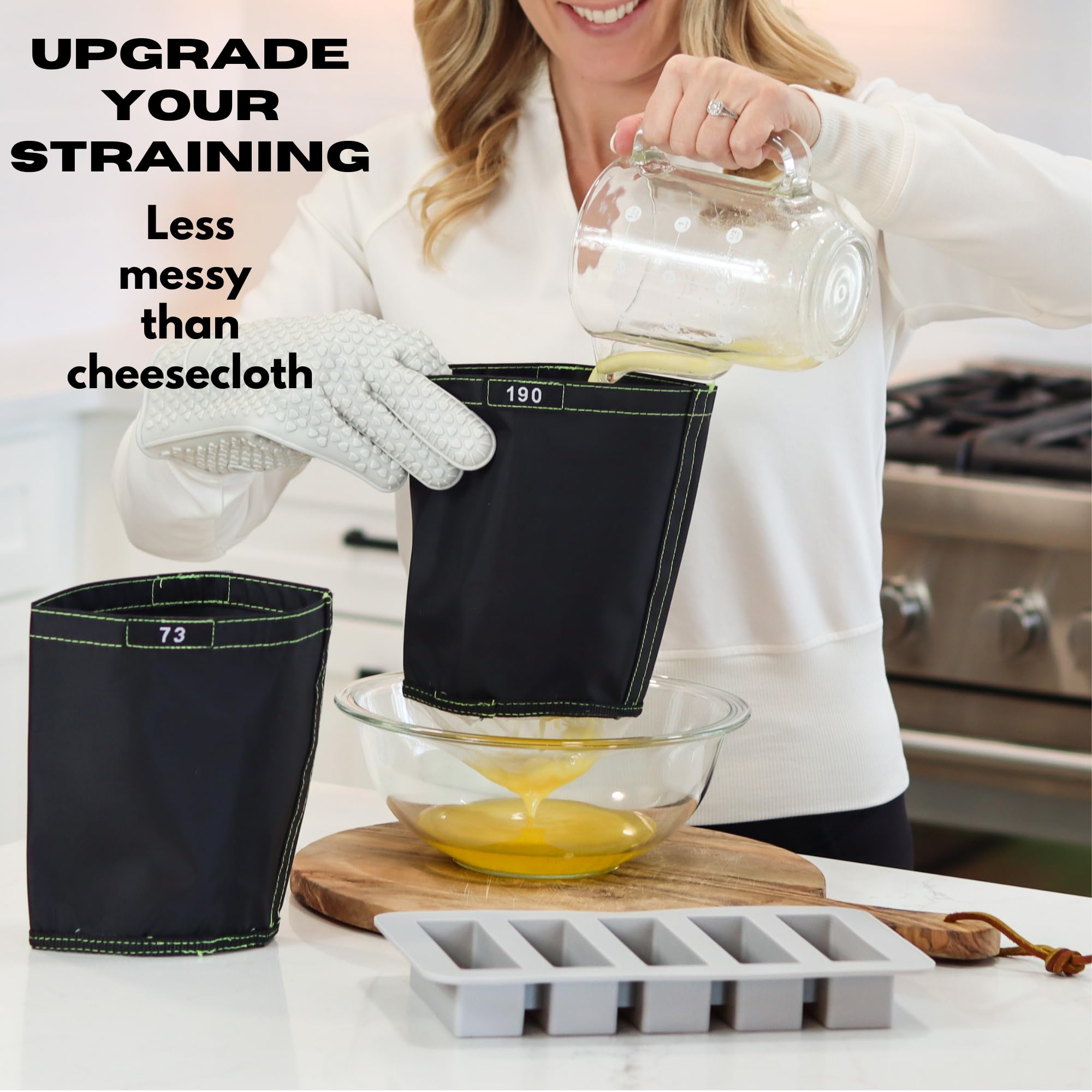 All In 1, Complete Butter Maker Kit For Decarboxylators & Infusers - Make Magic Butter, Silicone Butter Mold For Homemade Butter