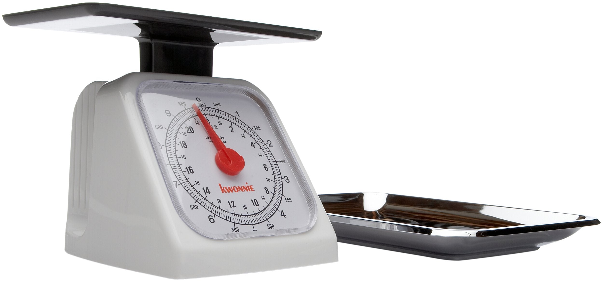 Norpro 22Lb Food Scale Removable Metal Tray, One Size, Shown