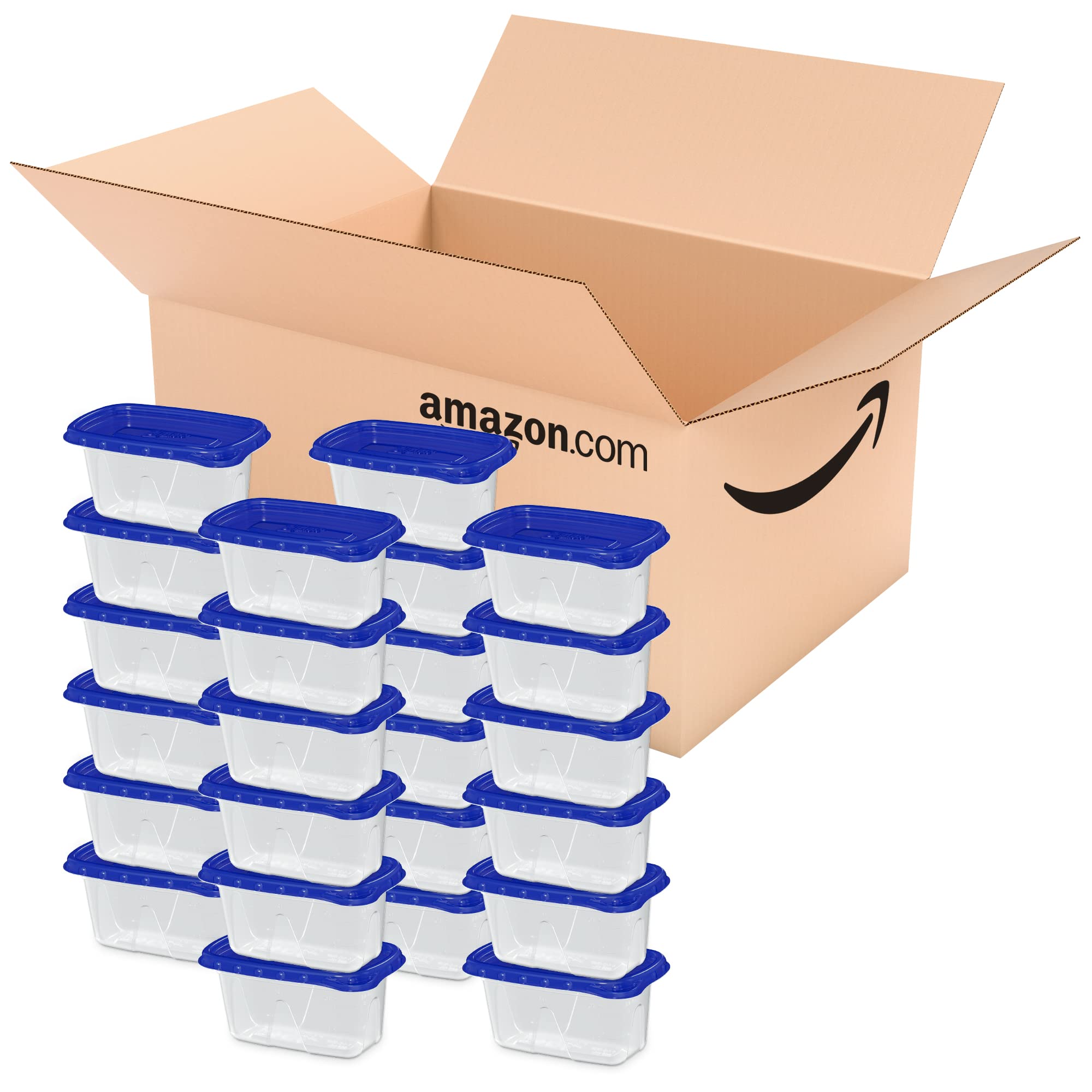 Ziploc Food Storage Meal Prep Containers Reusable For Kitchen Organization, Smart Snap Technology, Dishwasher Safe, Mini Rectang