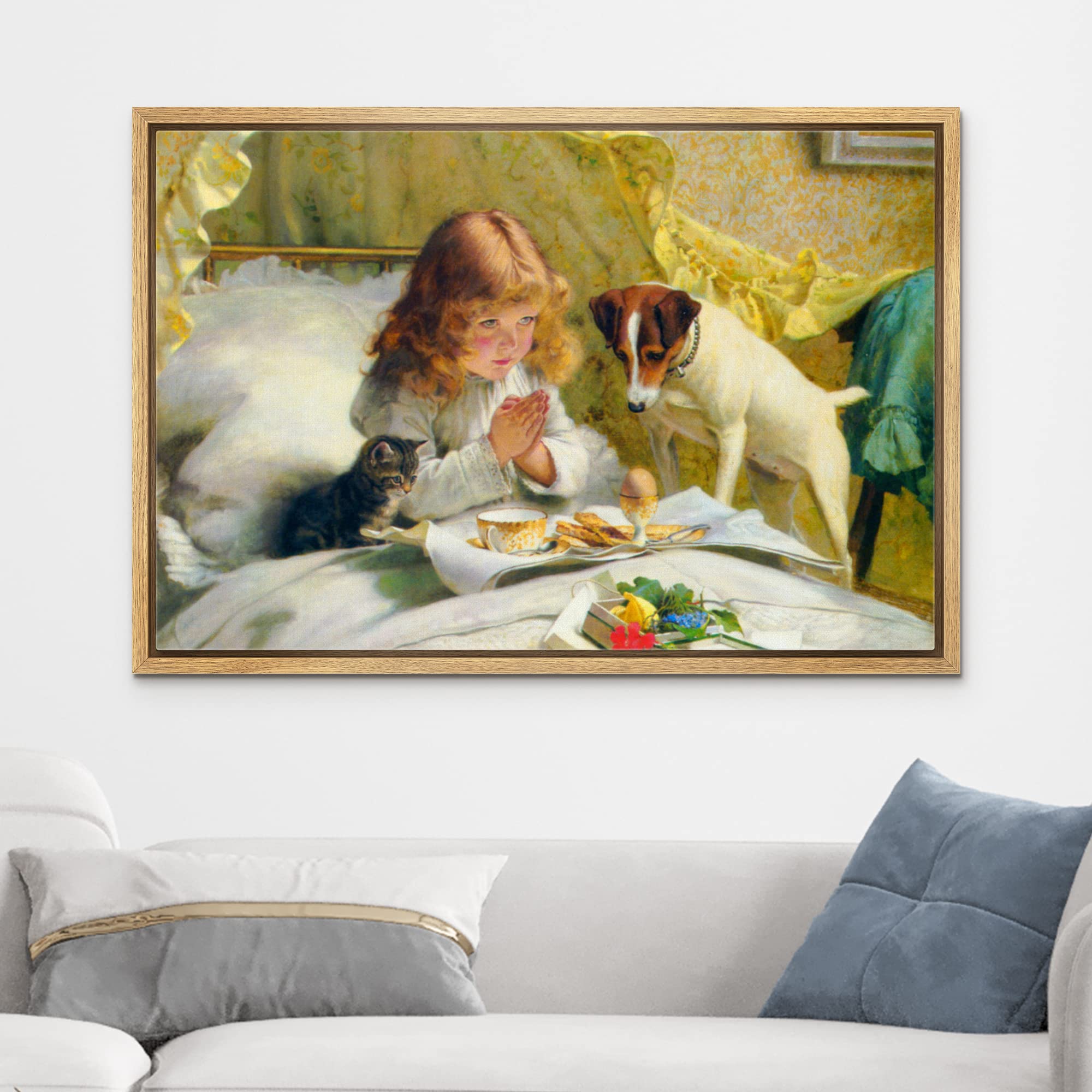 Wall26 Framed Canvas Print Wall Art Suspense By Charles Burton Cultural People Oil Painting Fine Art Traditional Dramatic Multic