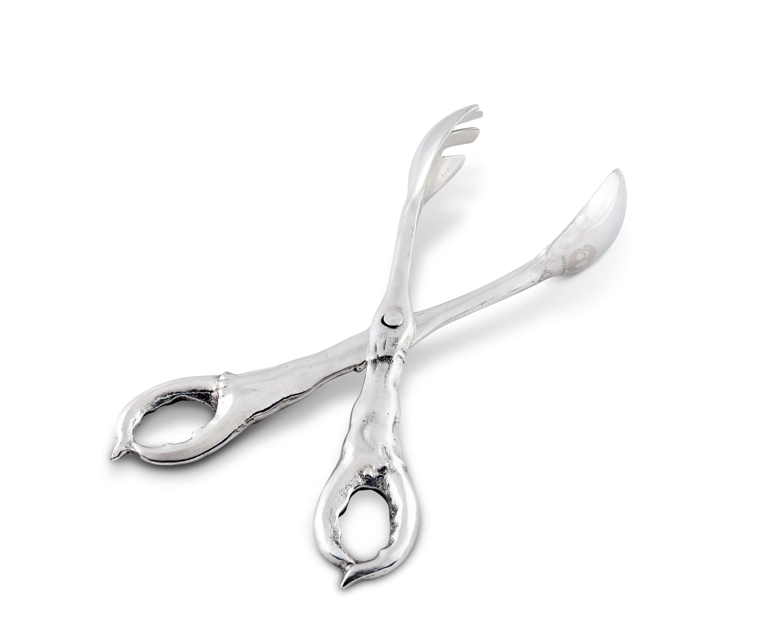 Arthur Court Designs Crab Heavy Duty Aluminum Serving Tong, Polished Salad Servers, Buffet Party Catering Serving Tongs, Durable