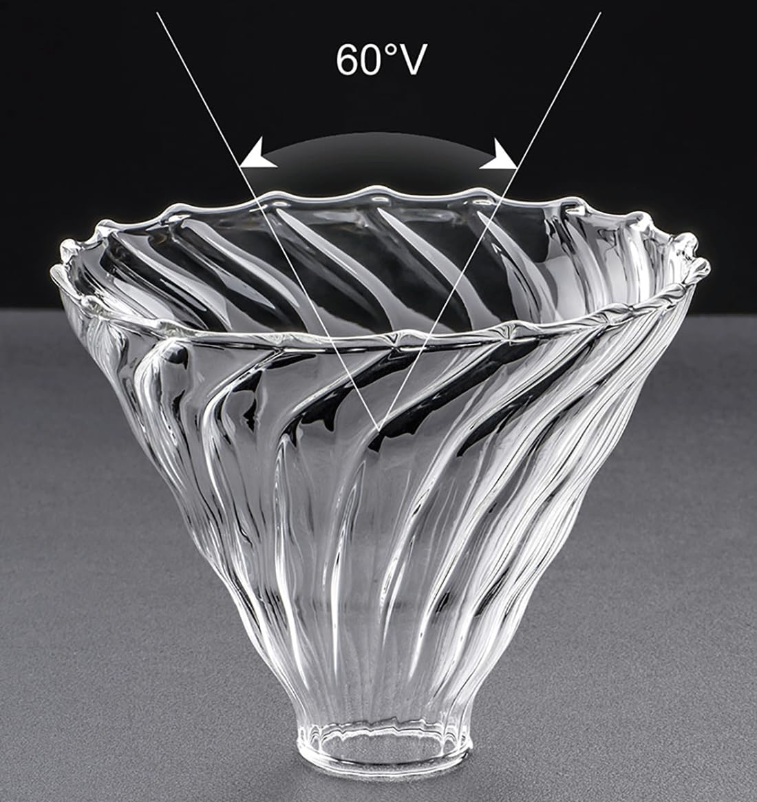 Cofisuki Pour Over Coffee Maker - 20 Oz /600Ml Coffee Server With Glass Coffee Dripper, Stylish And Elegant 2 In 1 Dripper Coffe