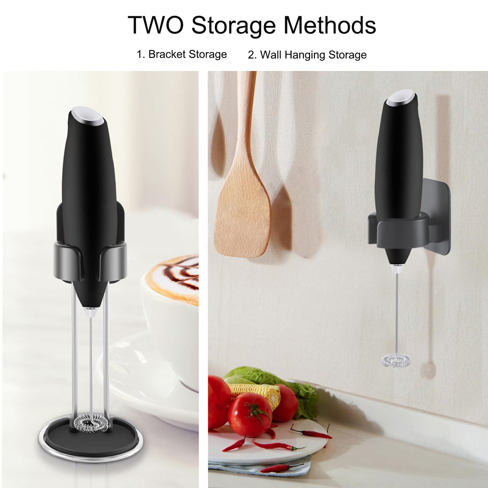 Derguam Frother Stand For Milk Frother, [Standing Or Hanging] Milk Frother Stand Fits For Multiple Types Of Milk Frothers, Heavy