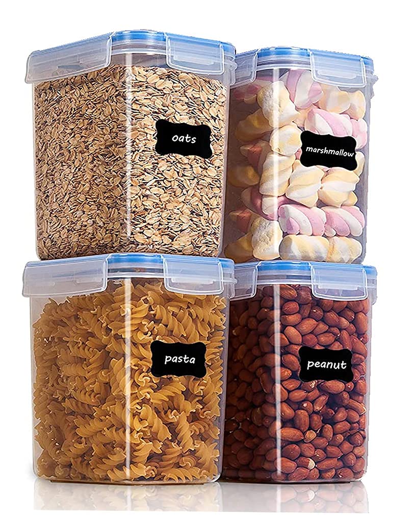 Woolco Airtight Container Set For Fridge  Airtight Food Storage,Bpa Free Plastic Cereal Container For Kitchen Pantry Organizati
