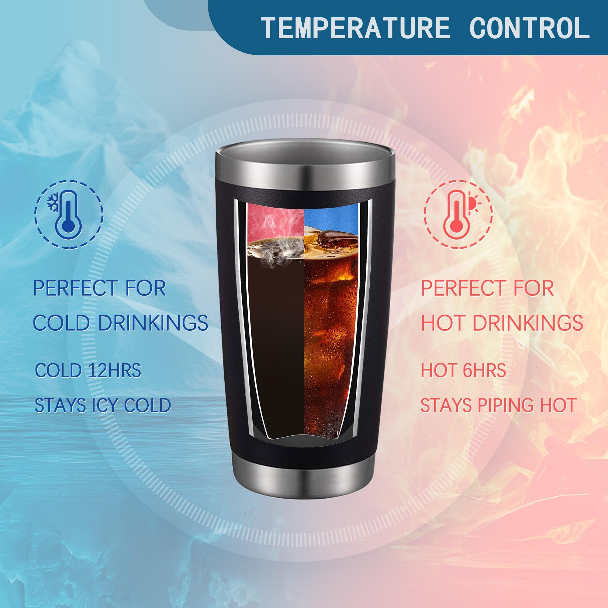 Thank You for Being A Friend Mug Gifts - Cute Friend Gifts  Friendship Birthday Gifts for Women Buddies Besties BBF Sister Female-Golden Girls Cute Coffee Tumbler Cups with Lid Straw 20 OZ (Black)