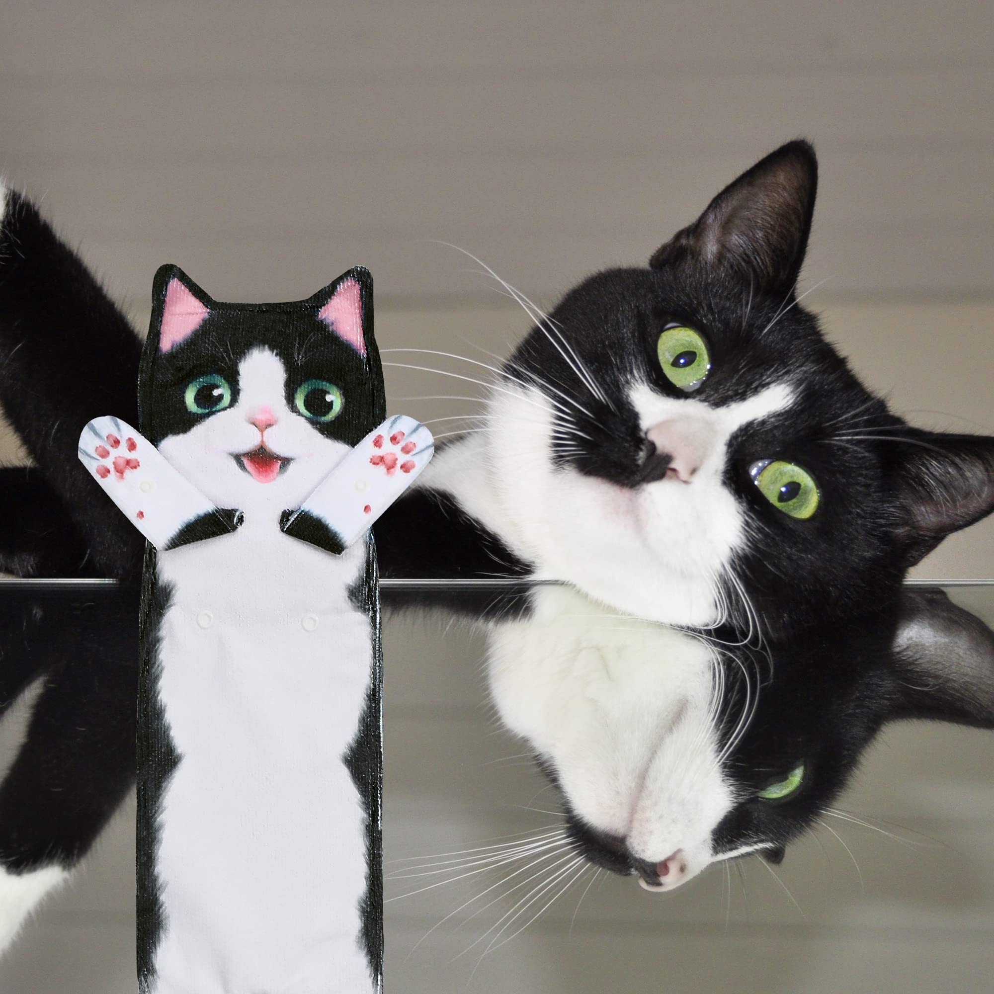 Cat Funny Hand Towels For Bathroom Kitchen - Cute Decorative Cat Decor Hanging Washcloths Face Towels Super Absorbent Soft - Val