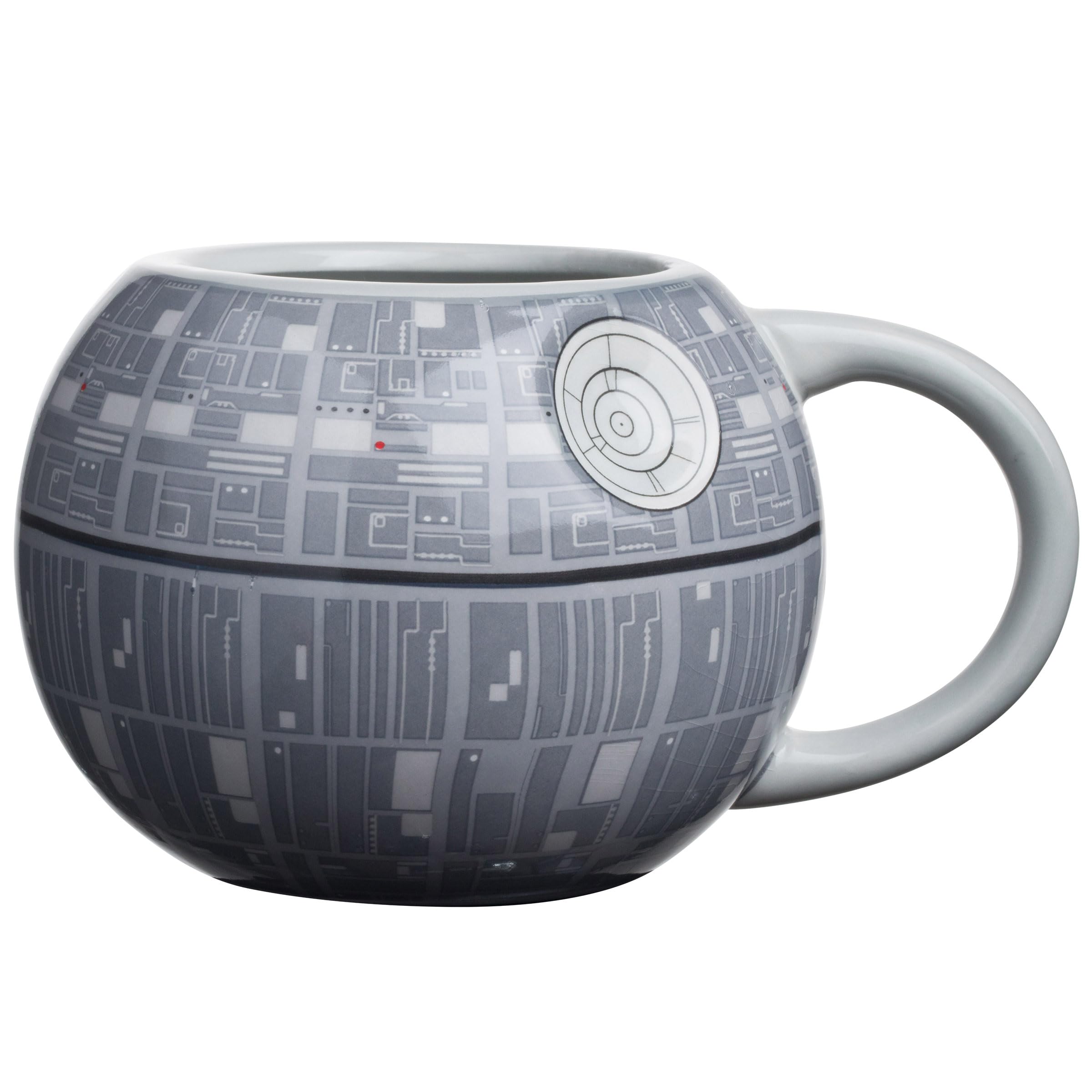 Silver Buffalo Sculpted Ceramic Mug, One Size (Pack Of 1), Death Star