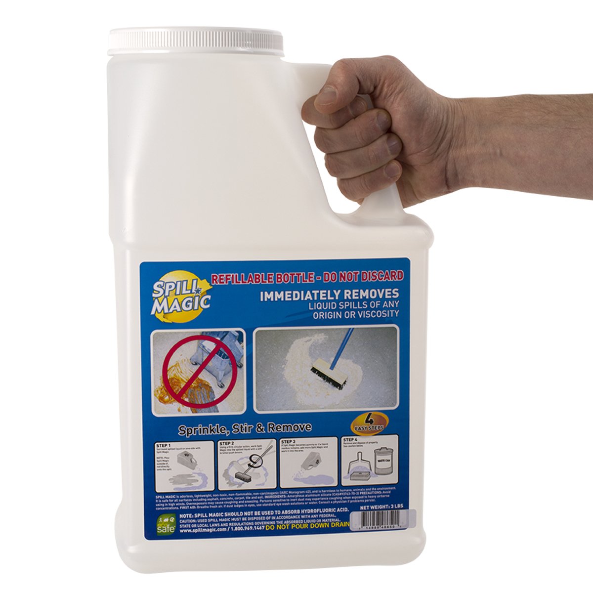 Spill Magic 202DB Empty Dispenser Bottle Empty with Lid