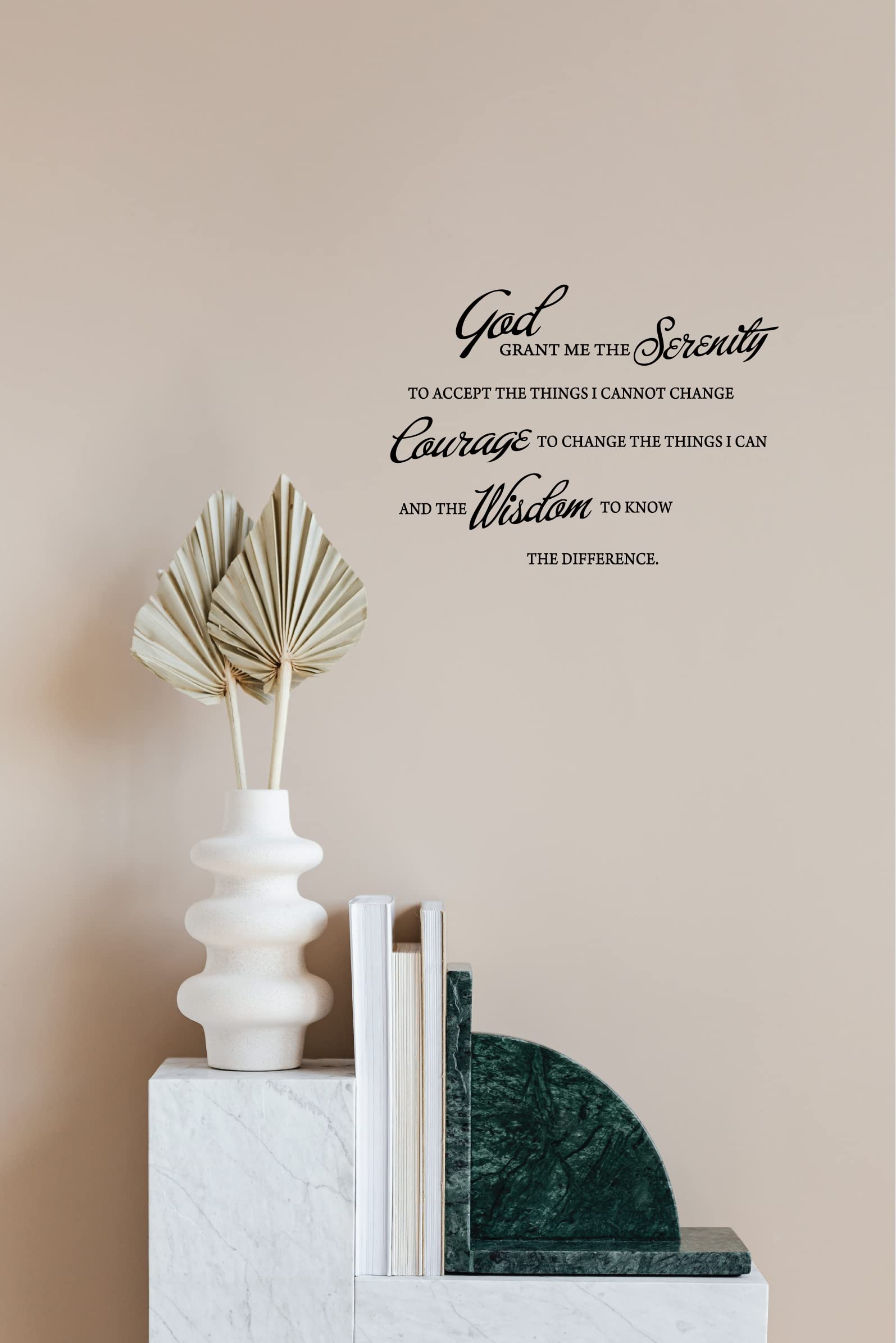 God Grant Me The Serenity Prayer Bible Art Quote Vinyl Wall Stickers Decal D  Cor