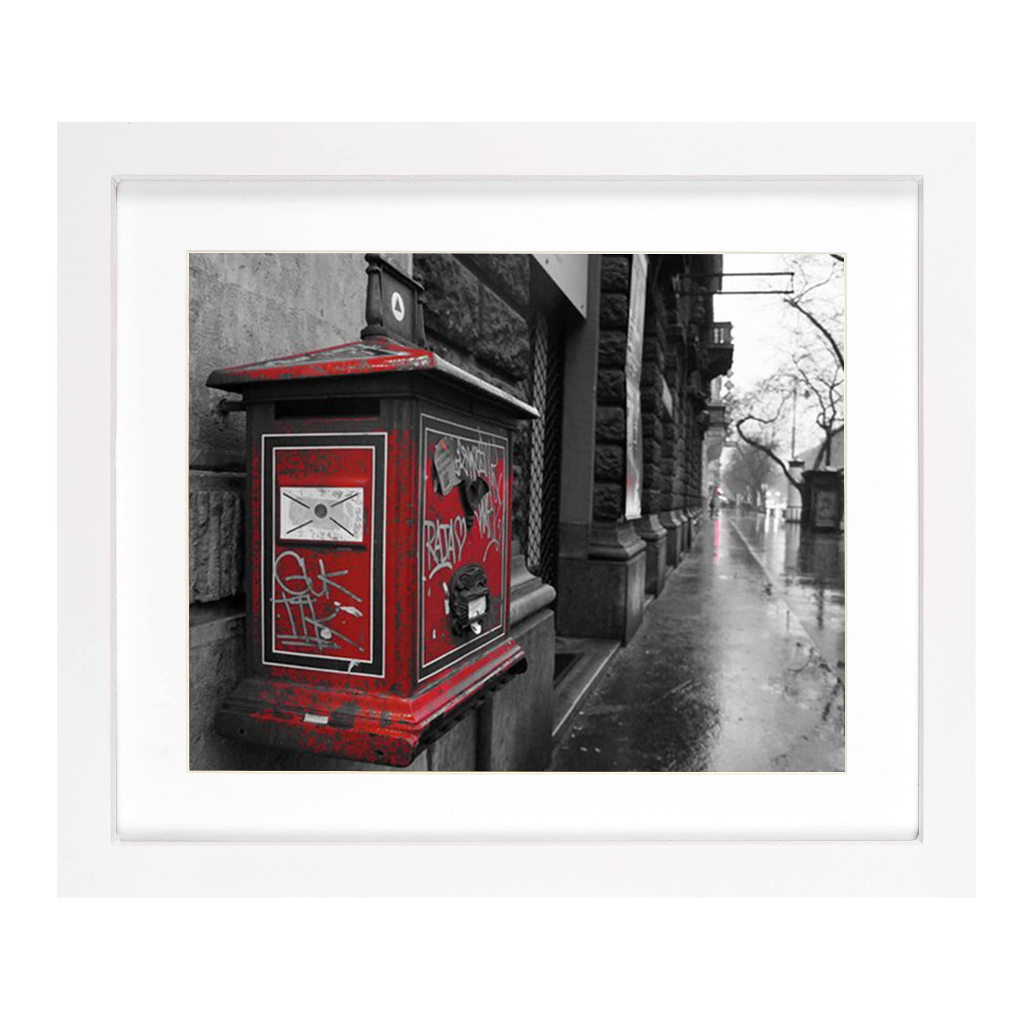 BOJIN 10x12 Picture Frames White, Solid Wood Display Pictures 8x10 with Mat or 10x12 Without Mat, Table Top Home Decoration or W