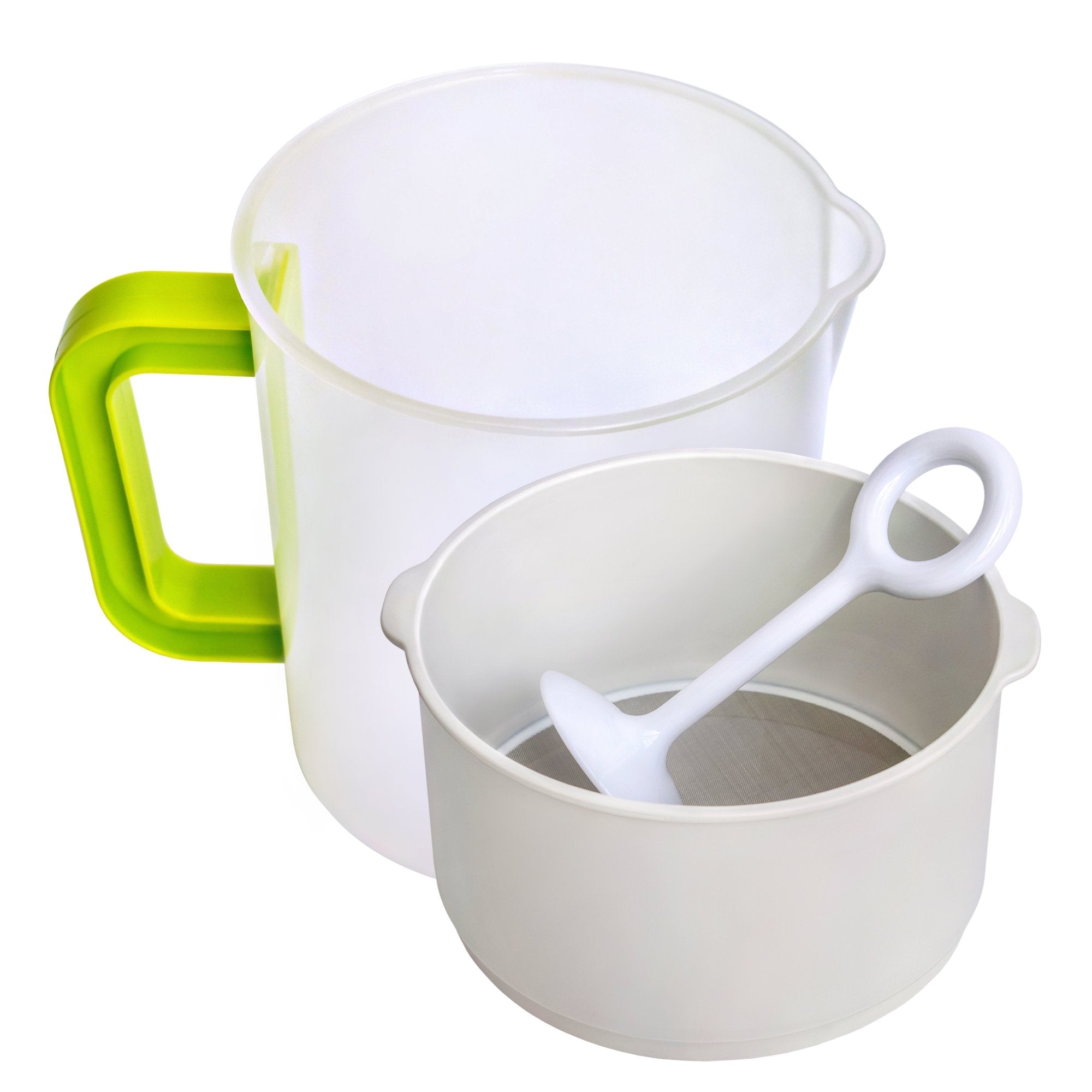 Nut Milk & Greek Yogurt Maker - Reusable & Durable Nut Milk Bag Alternative - Fine Mesh Stainless Steel - Soy/Oat/Almond Milk -