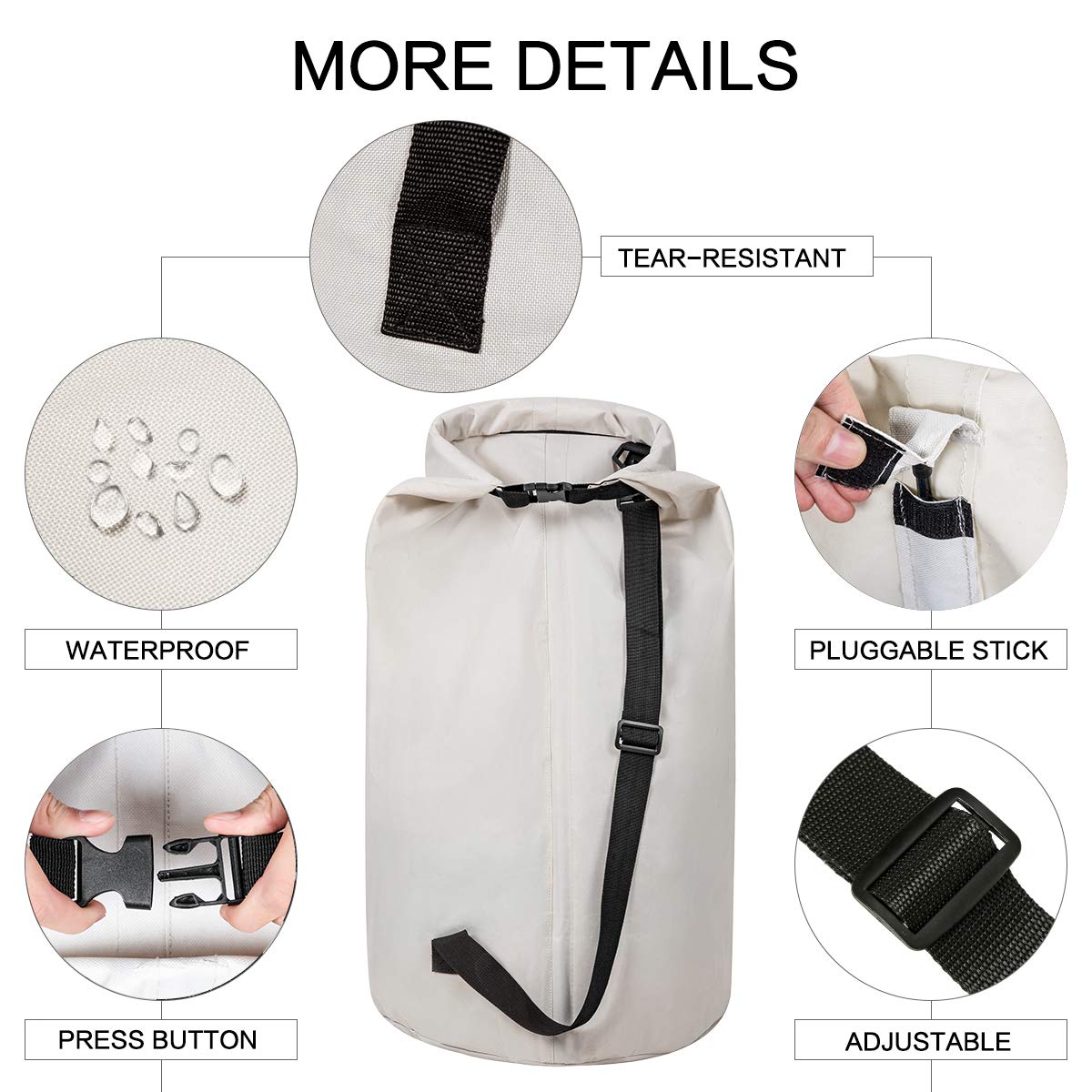 Wowlive Extra Large Foldable Laundry Bag Durable Laundry Basket Collapsible Laundry Hamper Backpack Laundry Liner Dirty Clothes