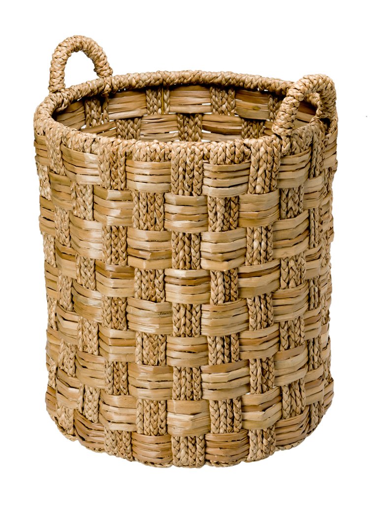 Kouboo 1060040 Round Braided Sea Grass Storage Basket, Brown