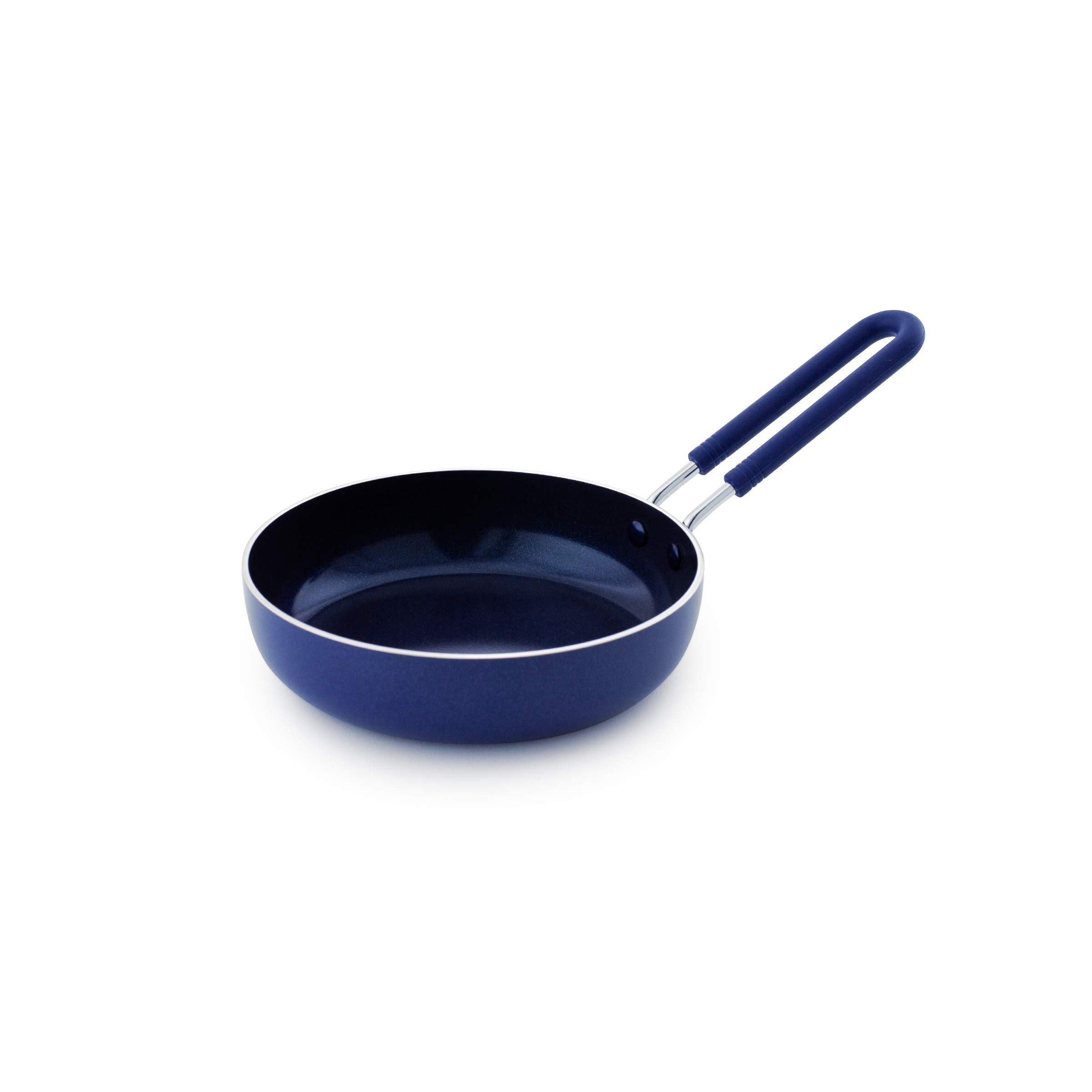Blue Diamond Cookware Mini Egg Fry Pan Skillet, Diamond Infused Healthy Ceramic Nonstick, Pfas & Pfoa-Free, Dishwasher Safe, Ove
