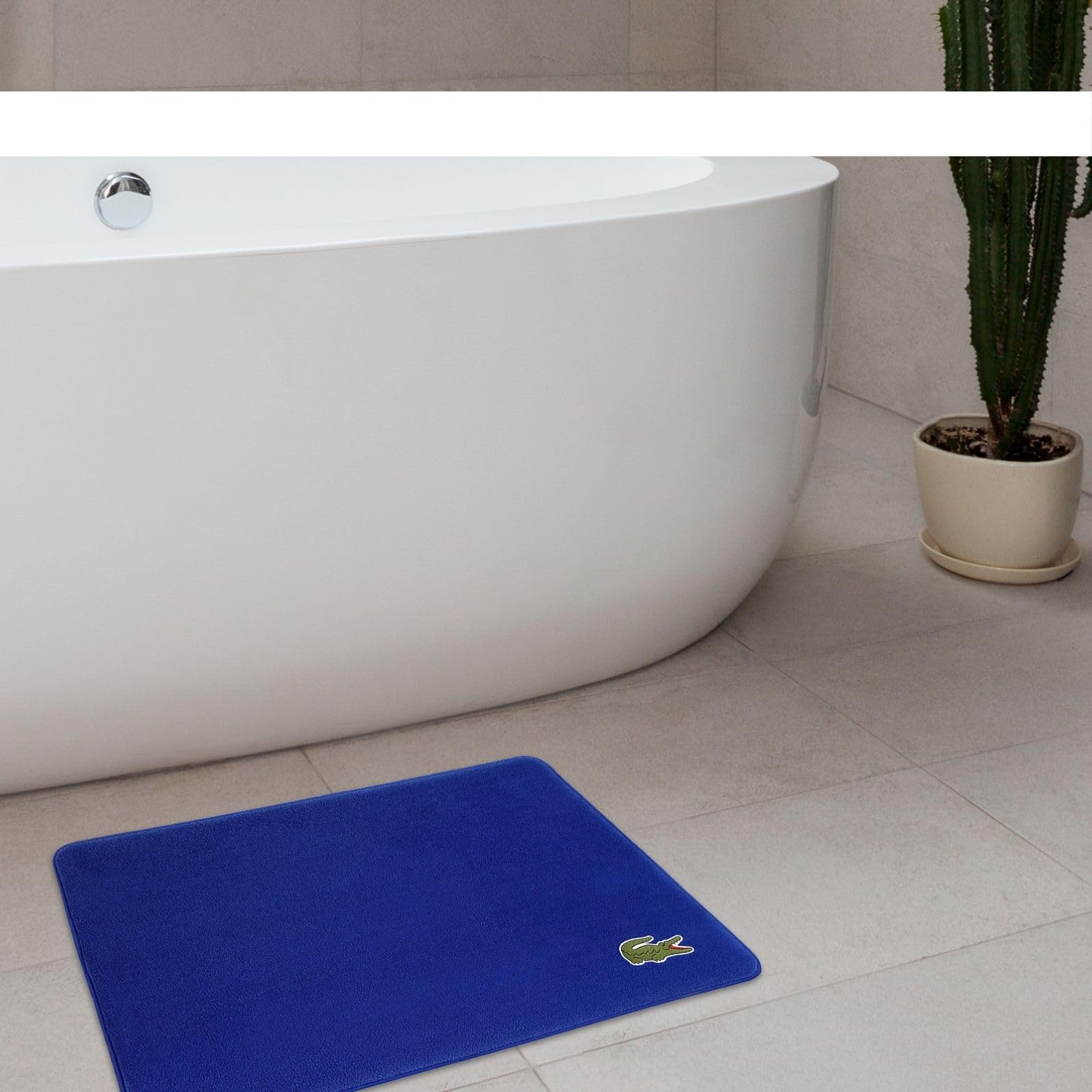 Lacoste Crocodile Rug, 19''X30'', Surf Blue, Model:R16752B3931930