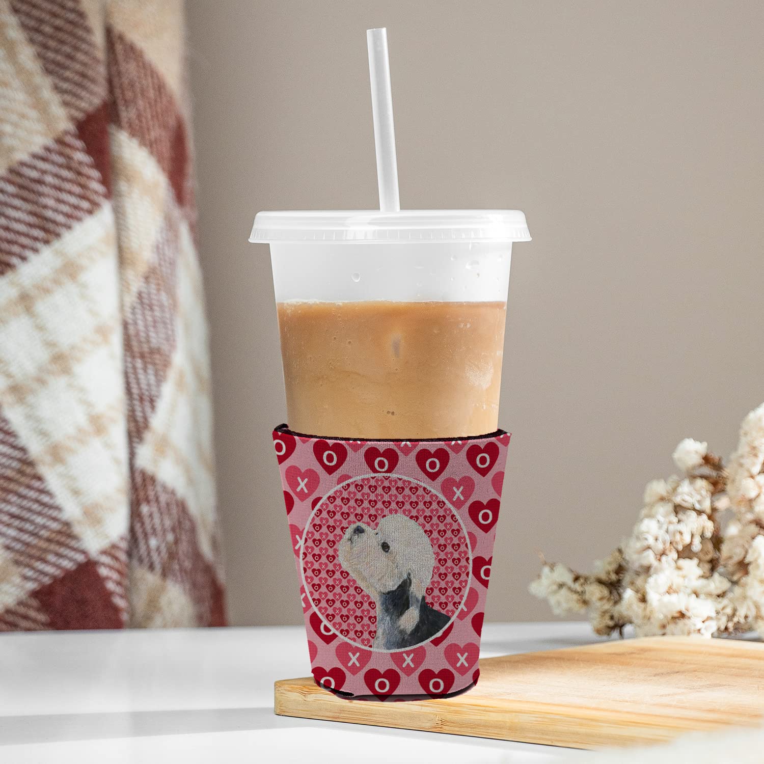 Dandie Dinmont Terrier  Red Solo Cup Beverage Insulator Hugger