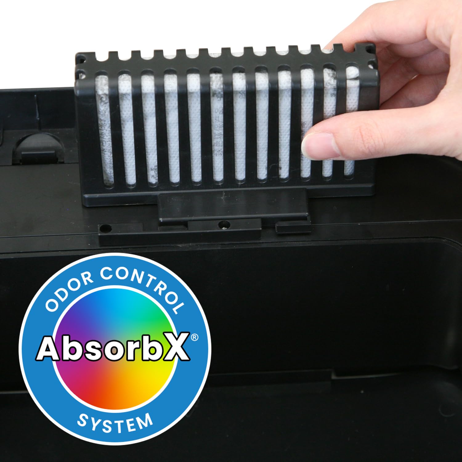iTouchless Trash Can Deodorizer - AbsorbX 3-Pack All-Natural Activated Charcoal Odor Absorber for 8 Gal & Larger Bins
