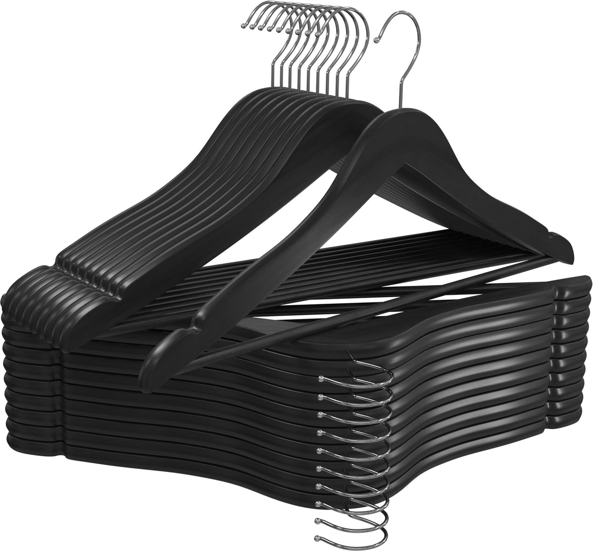 Utopia Home Premium Wooden Hangers 20 Pack - Durable & Slim Coat Hanger - Suit Hangers With 360-Degree Rotatable Hook - Wood Han
