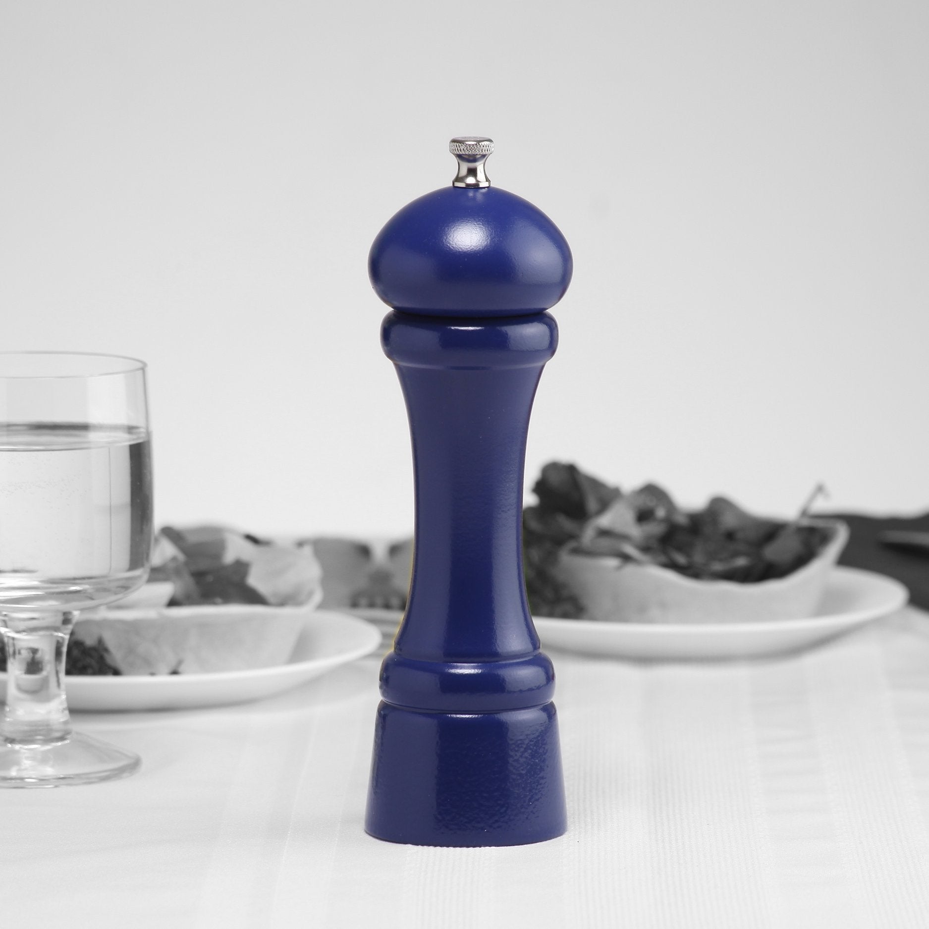 Chef Specialties 8 Inch Windsor Pepper Mill - Cobalt Blue - Made In Usa