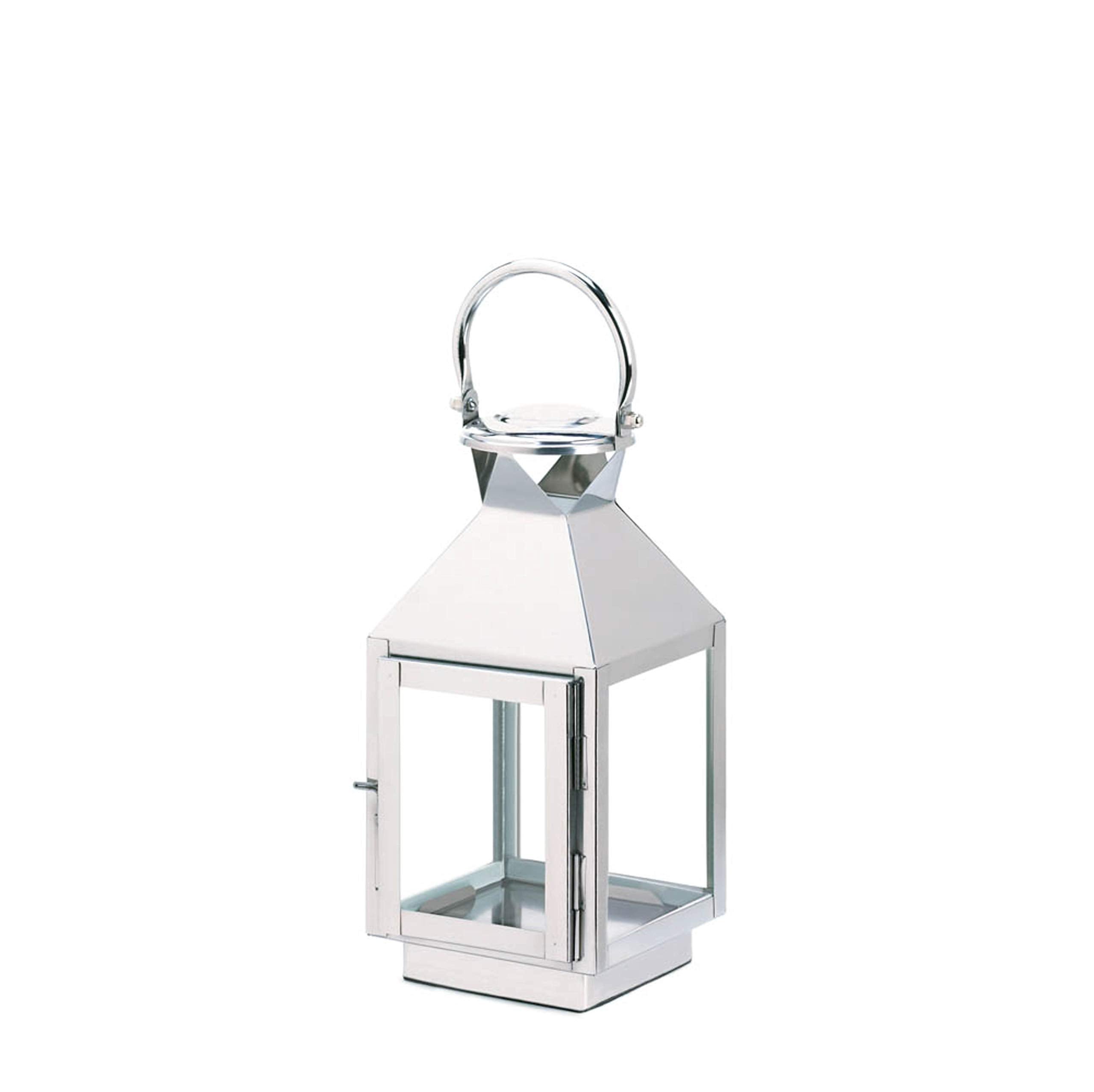 Home Locomotion Small Stainless Steel Candle Lantern