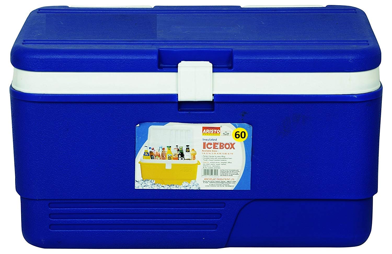 ARISTO Plastic Insulated Icebox Chiller (60L, Multicolour)