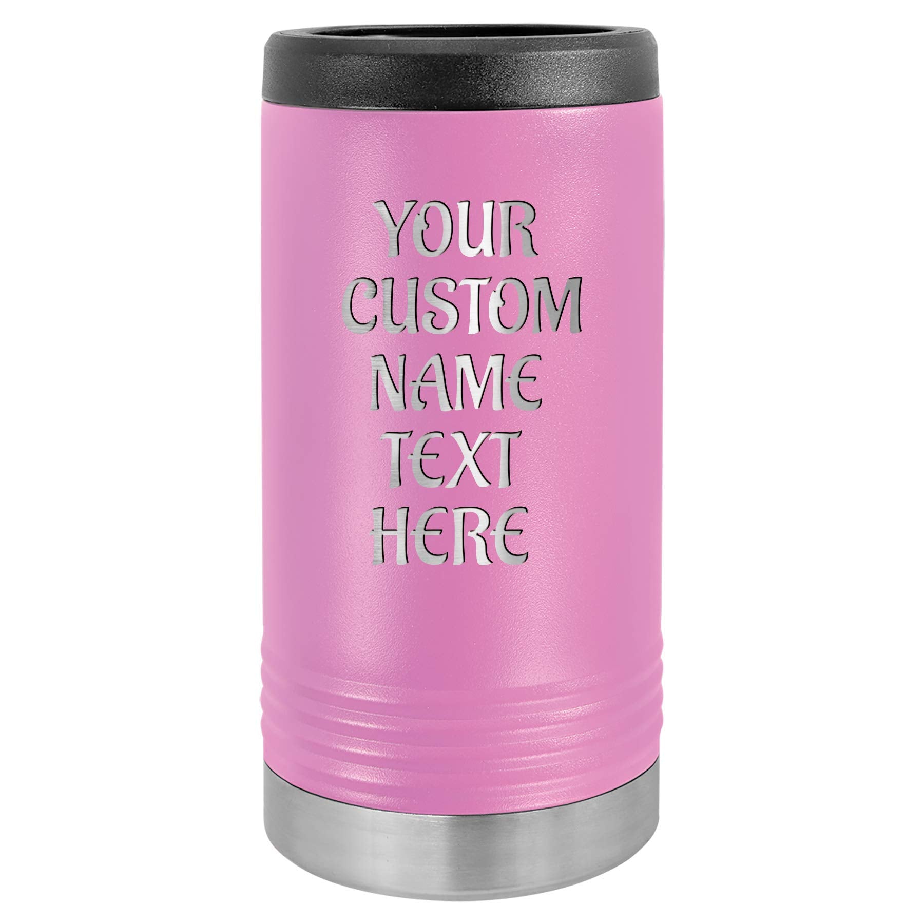 Personalized Skinny Can Cooler Stainless Steel Engraved Insulated Tall Beverage Holder With Custom With Name, Gift For Wedding,