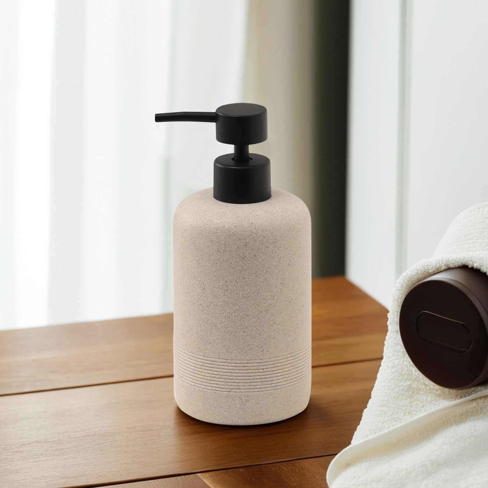 Haocoott Soap Dispensers 400Ml 13Oz, 2 Pcs Hand Dish Lotion Shampoo Soap Dispenser Jar, Resin Premium Thick Soap Pump Bottles Fo