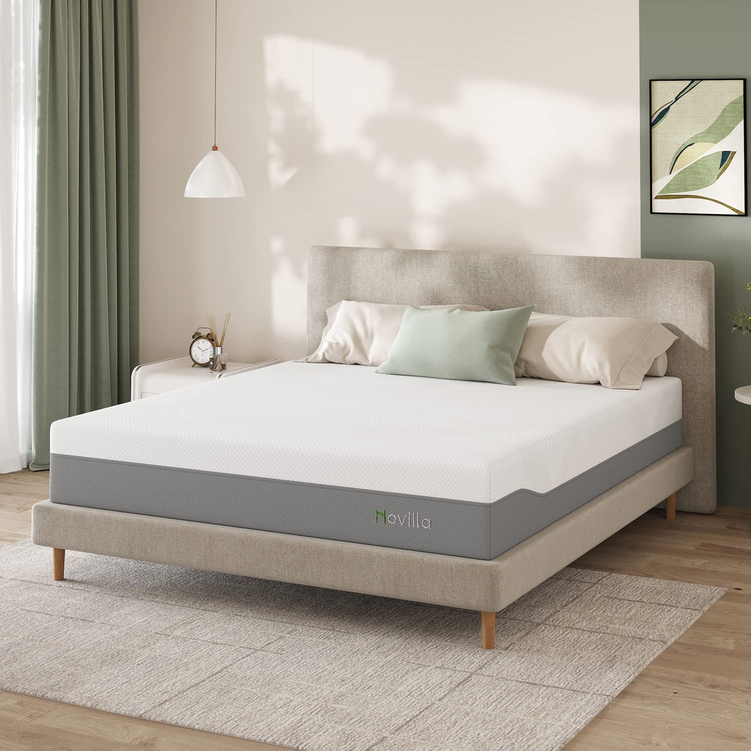 Novilla Twin Mattress, 10 Inch Gel Memory Foam Mattress for Enhanced Support & Motion Isolation, Medium Firm Bed Mattresses in a