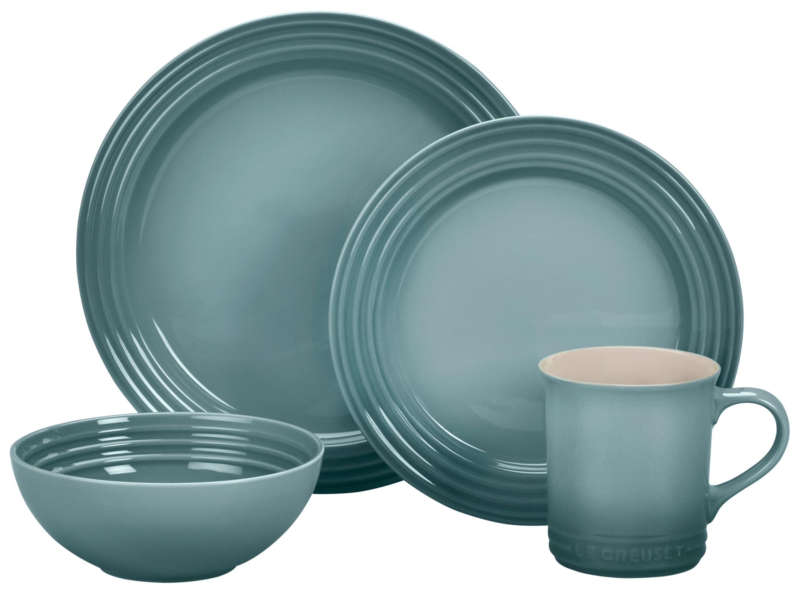 Le Creuset Stoneware Dinnerware Set, 16 pc., Sea Salt
