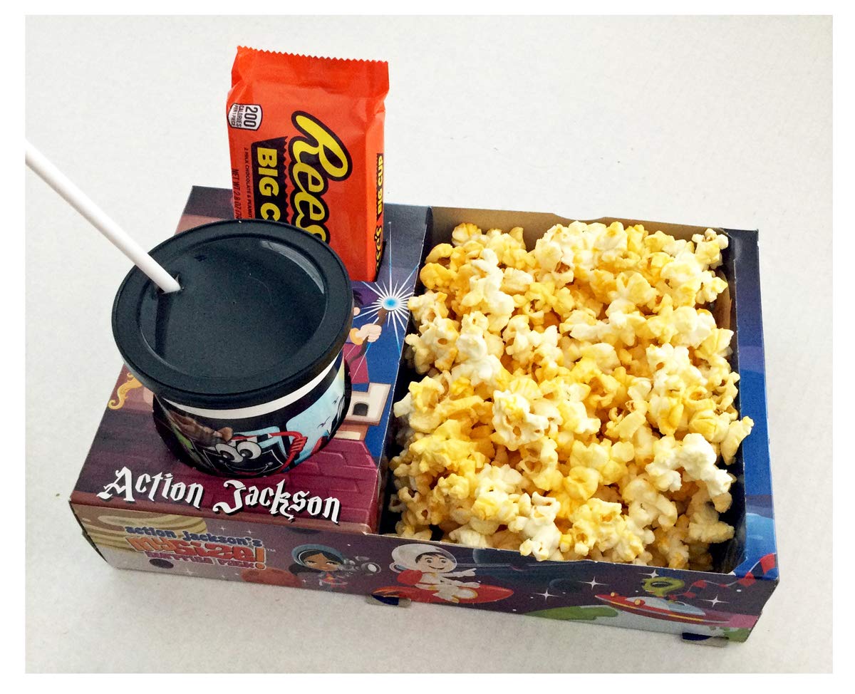 Kid'S Movie Night Snack Trays - Action Jackson - 12Ct