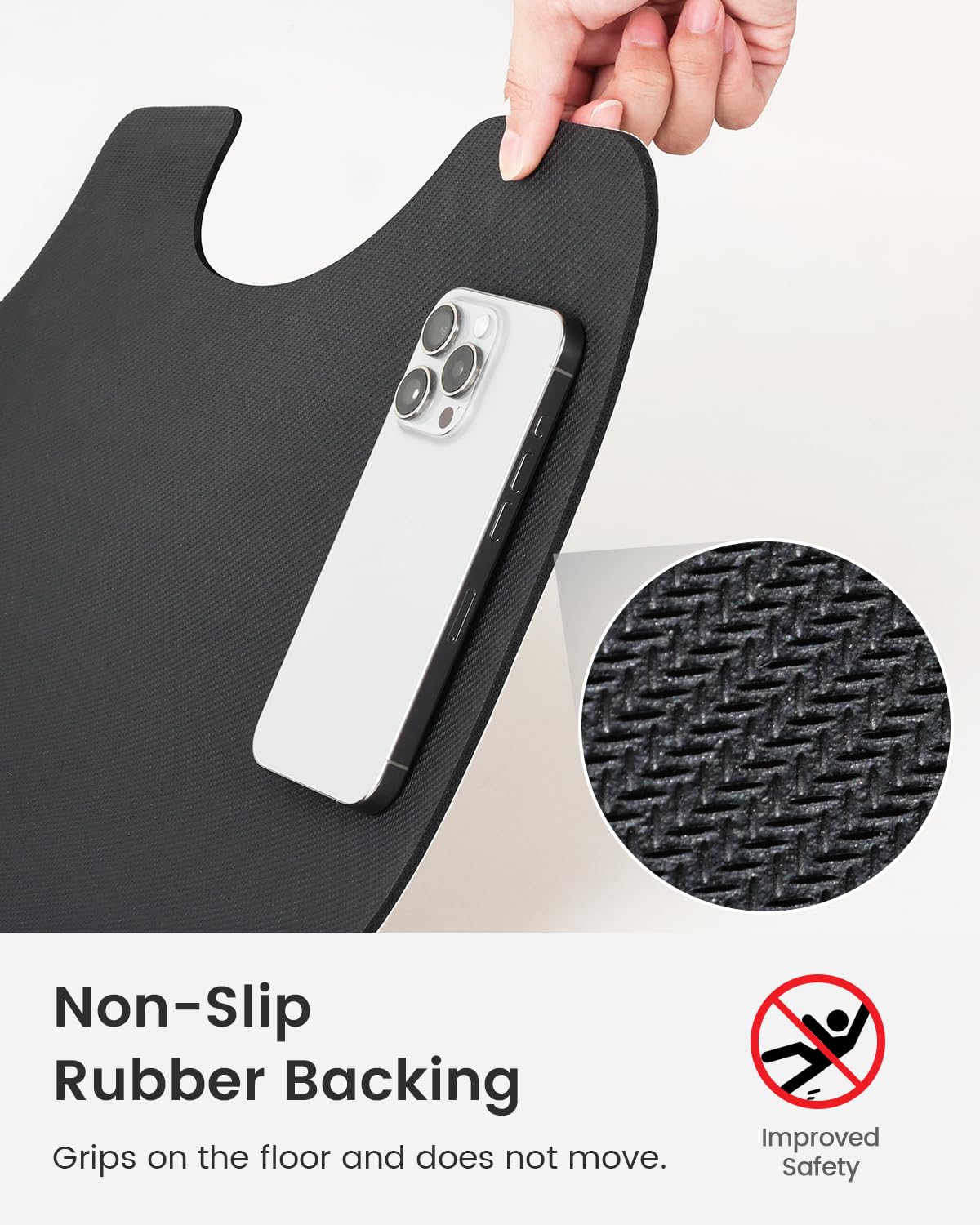 Stiio Thin Toilet Rugs U-Shaped 20X20, Soft Absorbent Microfiber Bathroom Rugs, Non-Slip Bathroom Mats, Quick Dry Easy Clean For