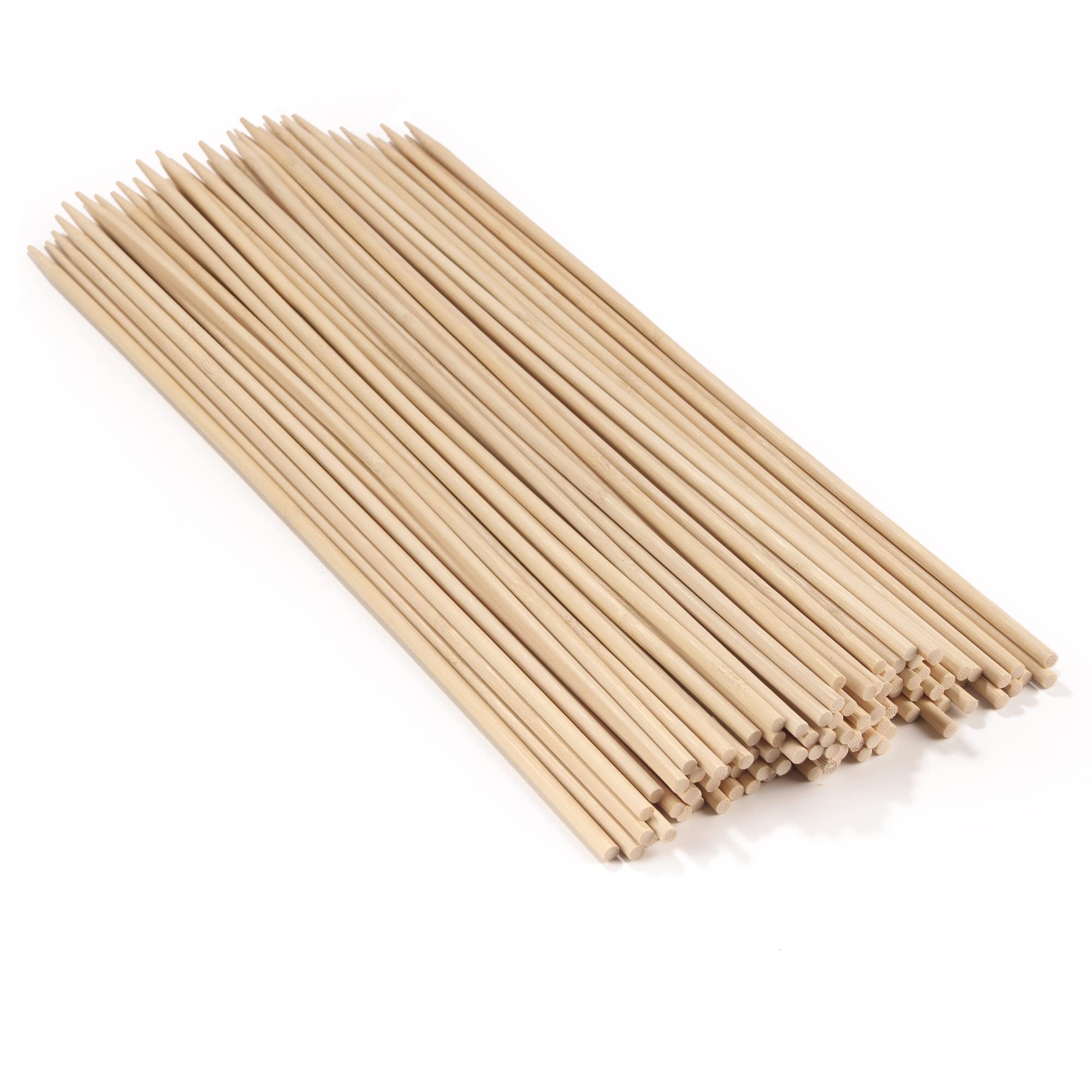 Bamboomn - 5Mm Semi-Point Multipurpose Tornado Potato Bamboo Skewers - 17.5'' (44Cm) - 1,000 Pieces
