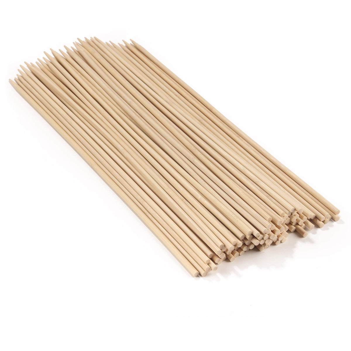Bamboomn - 5Mm Semi-Point Multipurpose Tornado Potato Bamboo Skewers - 15'' (38Cm) - 1,000 Pieces