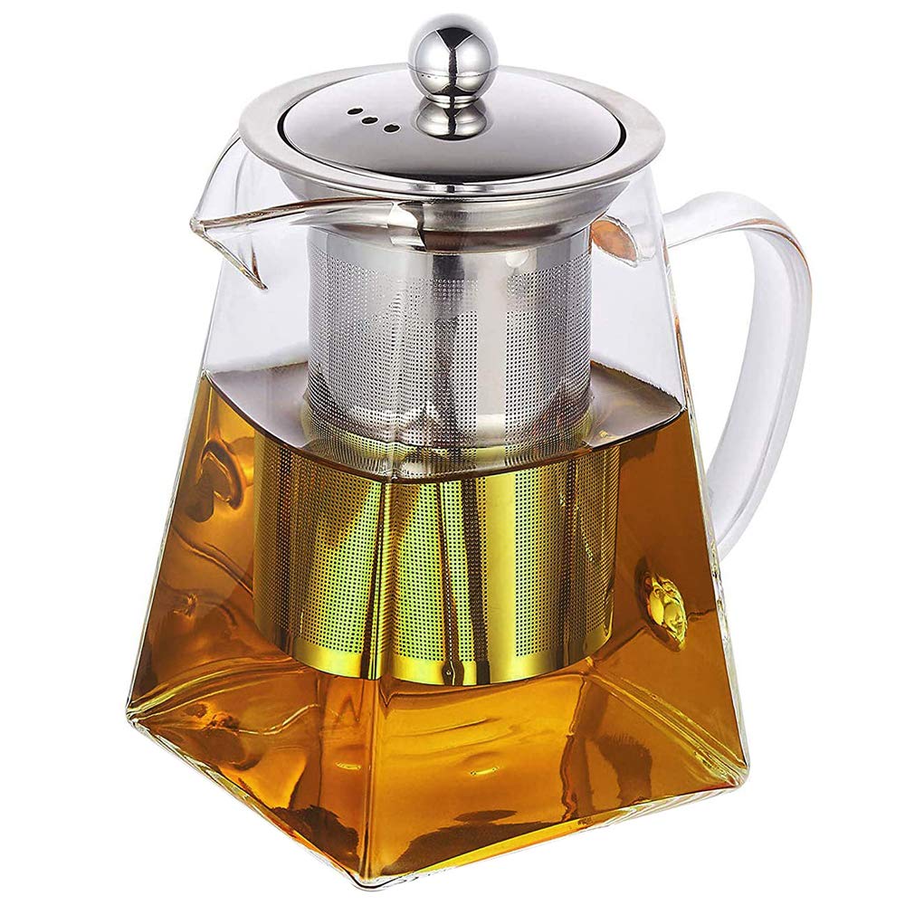 Vivoice Ultra 8.5Oz(One Cup) Clear Heat Resistant Glass Teapot Infuser With 250 Ml Glass Filter (250Ml)
