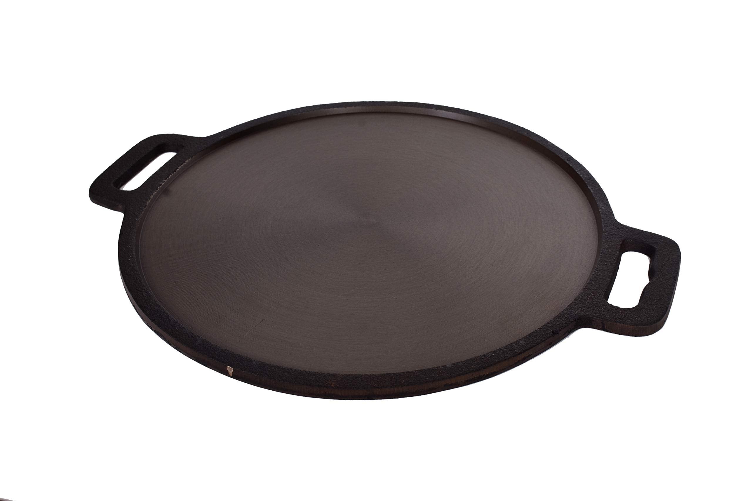 Highkind Pre-Seasoned Cast Iron Dosa Tawa 12 Inches, Perfect For Cooking On Gas, Induction And Electric Cooktops