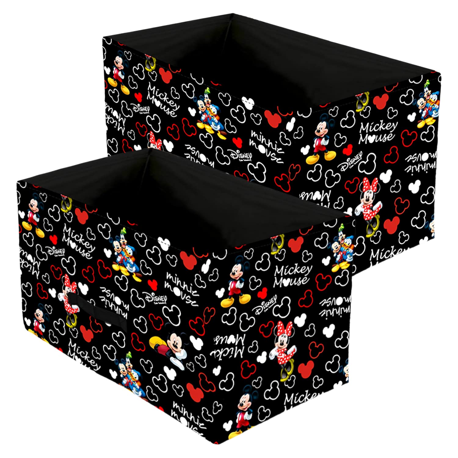 Kuber Industries Non Woven Foldable Boxes For Storage(Pack Of 2),Multipurpose Storage Organizer For Clothes,Wardrobe,Closet,Toys