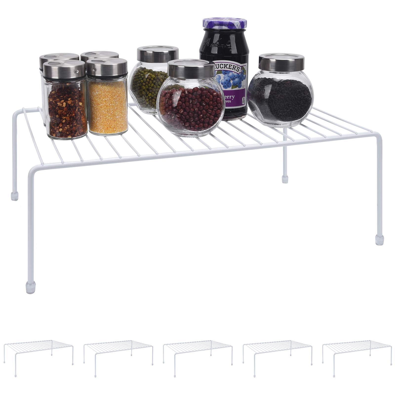 Jbesuhi Large (16.1 X 10.2 Inch) Cabinet Storage Shelf Rack, Kitchen Shelves,Kitchen Counter And Cabinet Shelf, Storage Rack Org