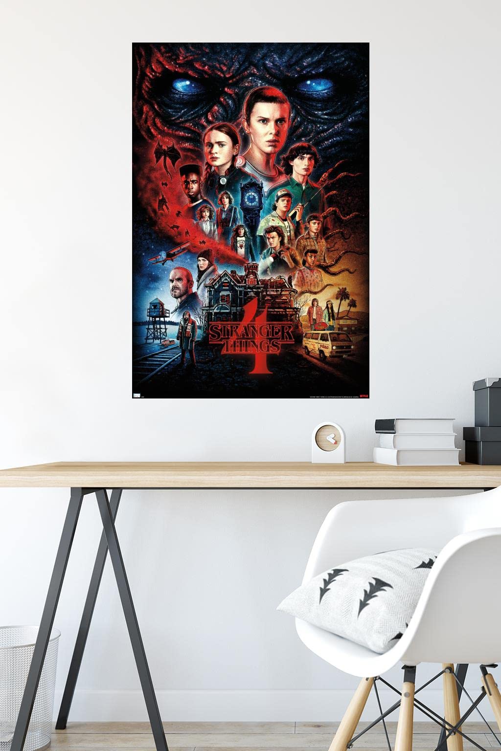 Trends International Netflix Stranger Things: Season 4 - One Sheet Wall Poster, 22.375'' X 34'', Premium Unframed Version