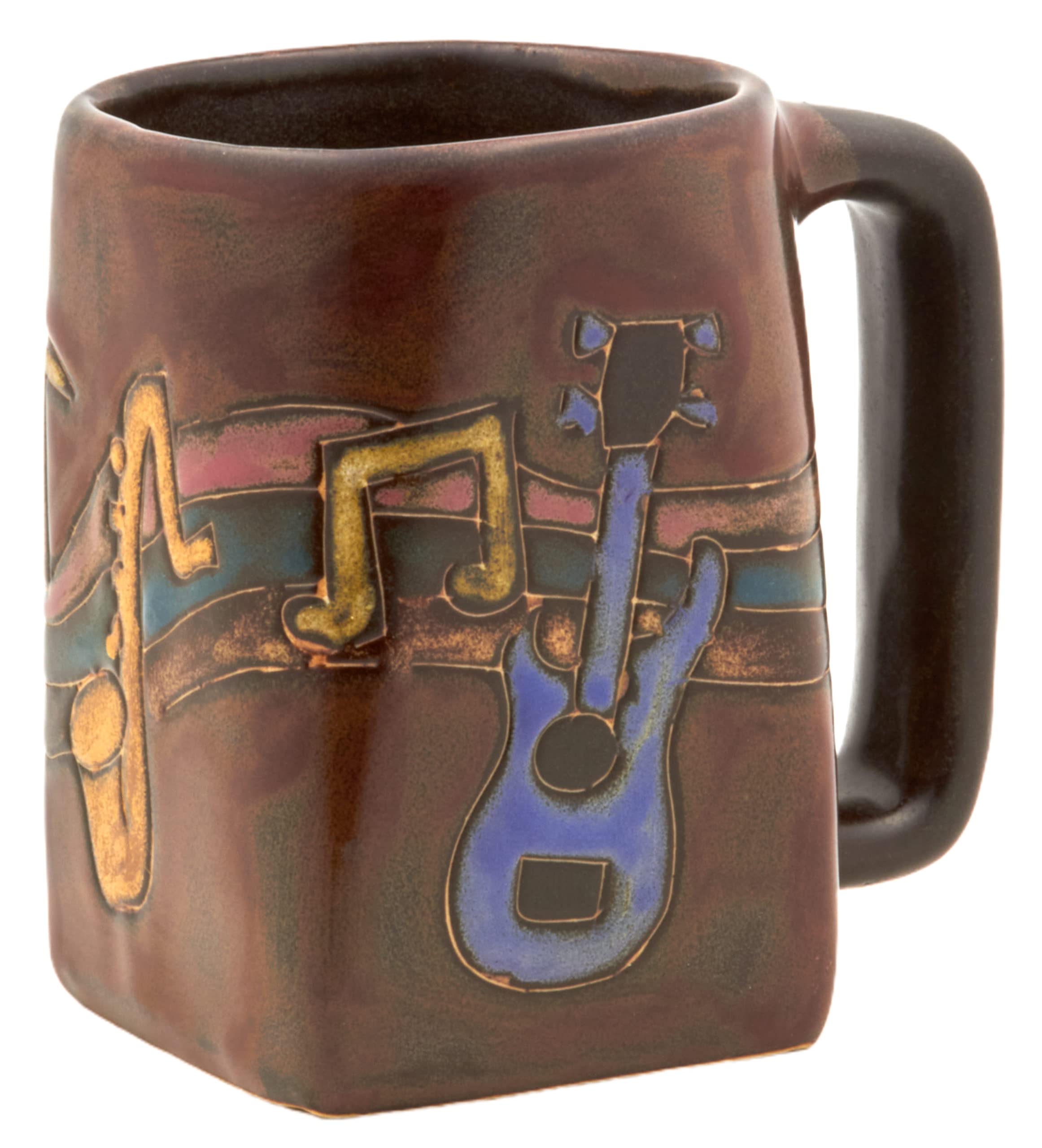 Mara Stoneware Mug - Musical Instruments 12 Oz.