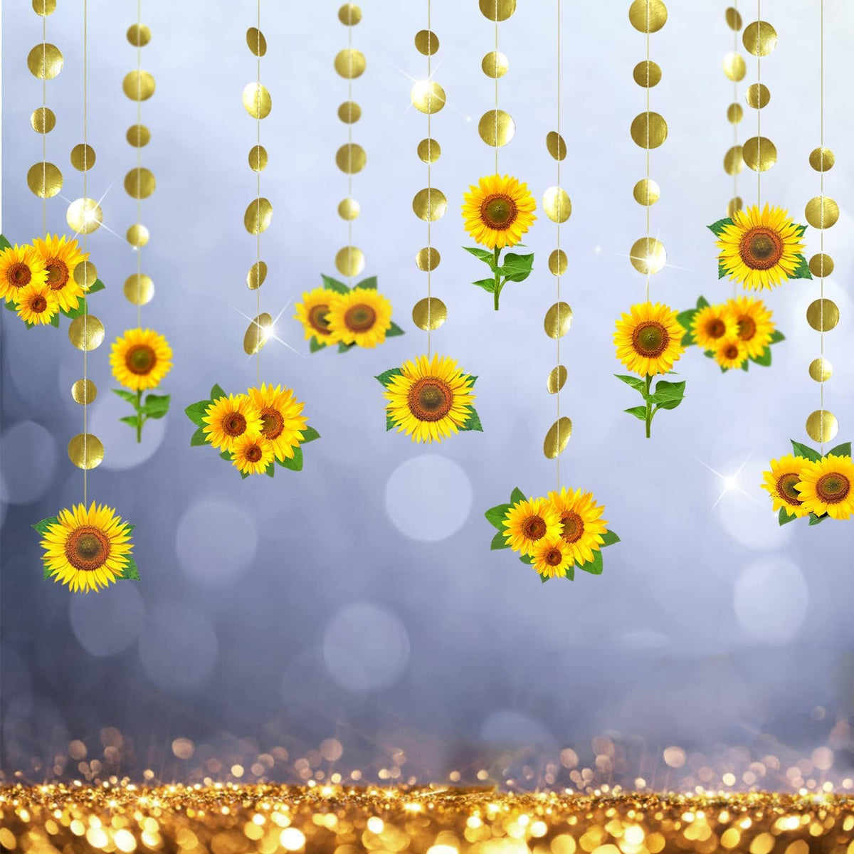 Cheerland Sunflower Garlands Kids Birthday Party Decorations Sun Flower Streamer Backdrop Banner My Sunshine Banner Fall Bday Pa