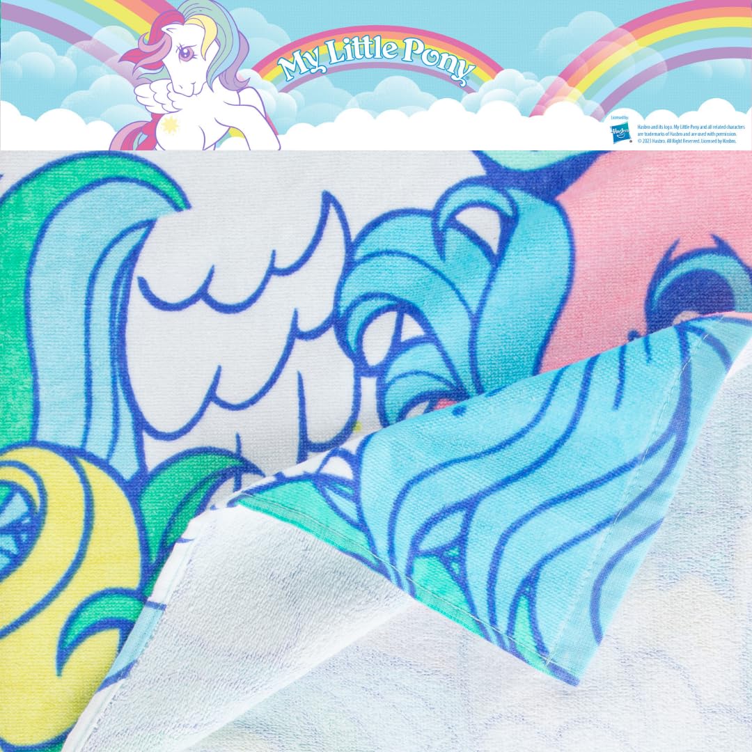 Franco My Little Pony Retro Super Soft Cotton Bath/Pool/Beach Towel, 60 In X 30 In, (Official Licensed My Little Pony Product) C